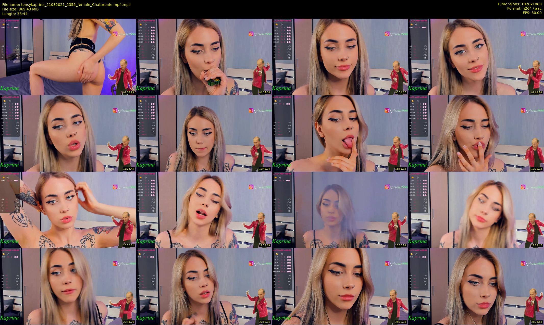 tonsykaprina — 39 minute Chaturbate couple cam show recording, 1080p, Mar 21, 2021