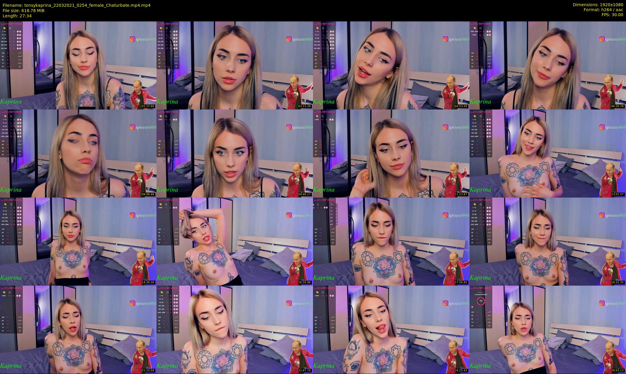tonsykaprina — 28 minute Chaturbate couple cam show recording, 1080p, Mar 22, 2021