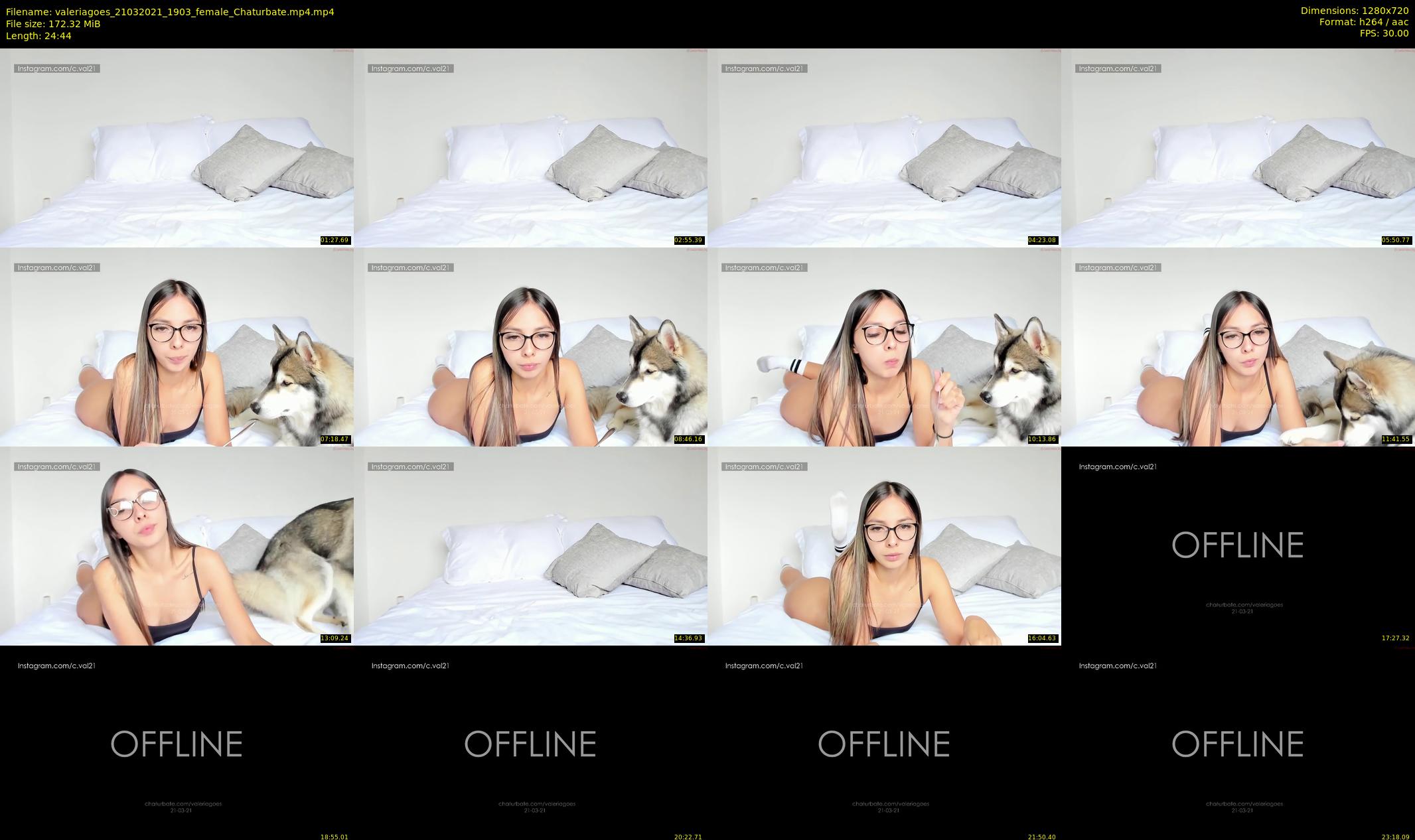 valeriagoes — 25 minute Chaturbate female cam show recording, 720p, Mar 21, 2021