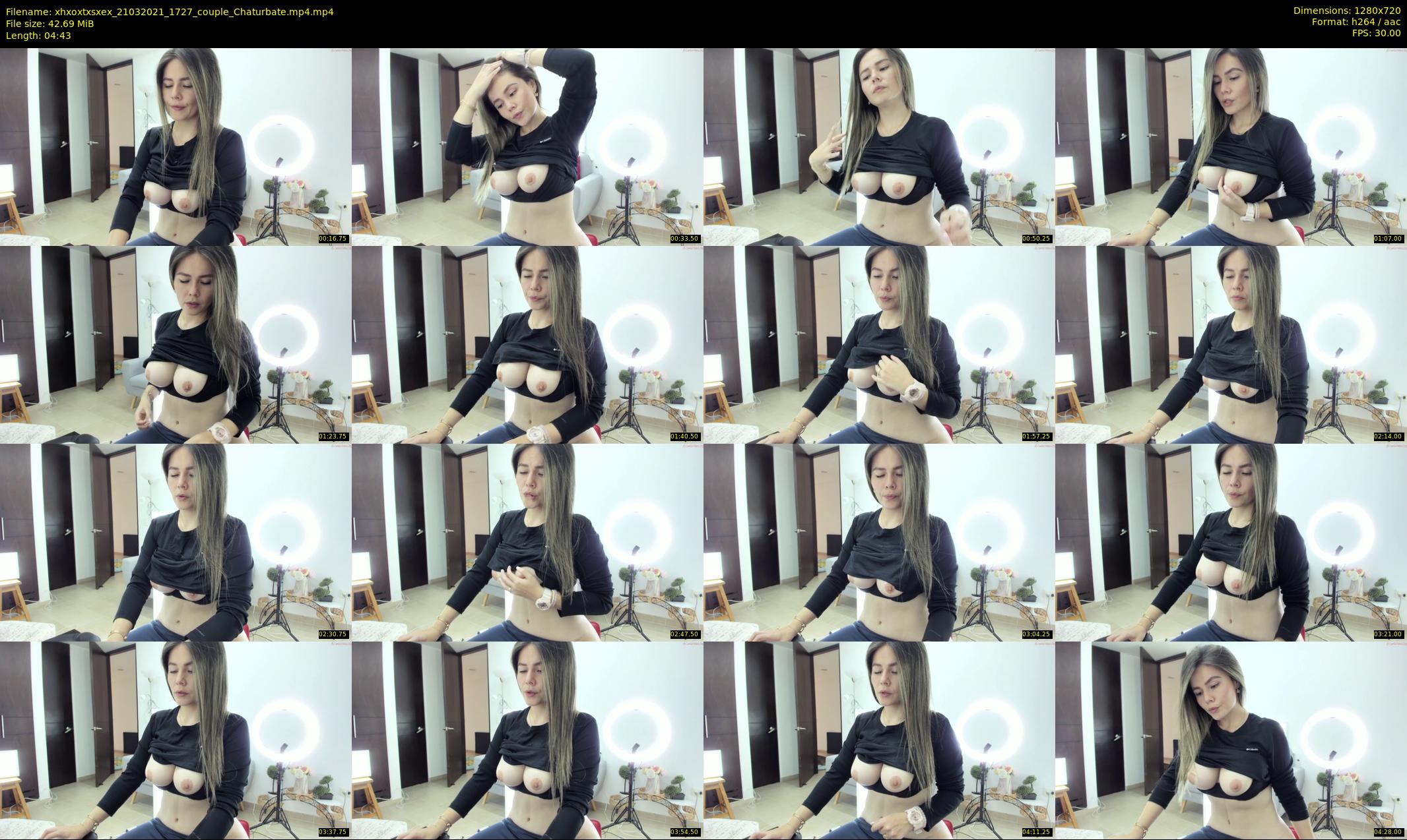 xhxoxtxsxex — 5 minute Chaturbate couple cam show recording, 720p, Mar 21, 2021
