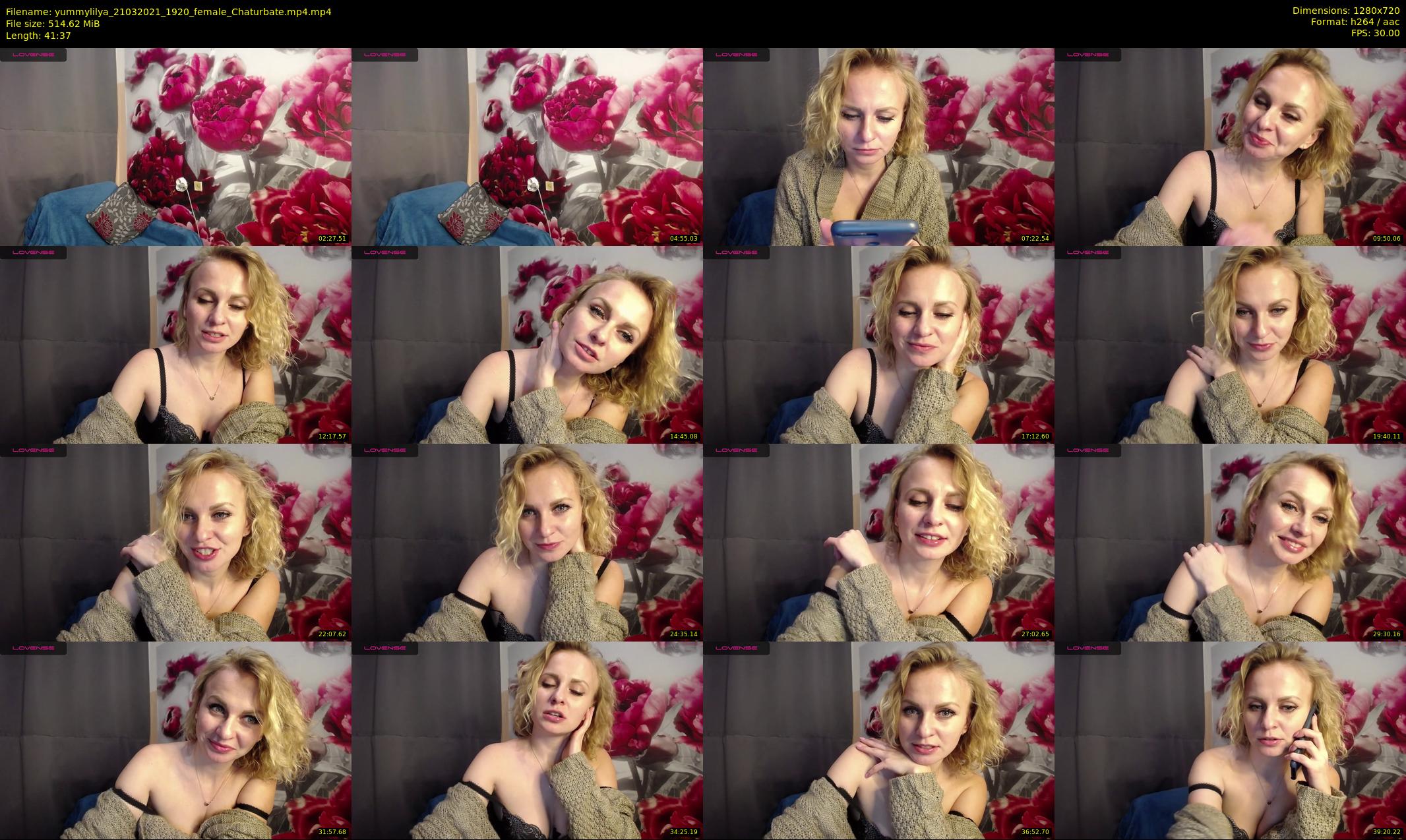 yummylilya — 42 minute Chaturbate female cam show recording, 720p, Mar 21, 2021