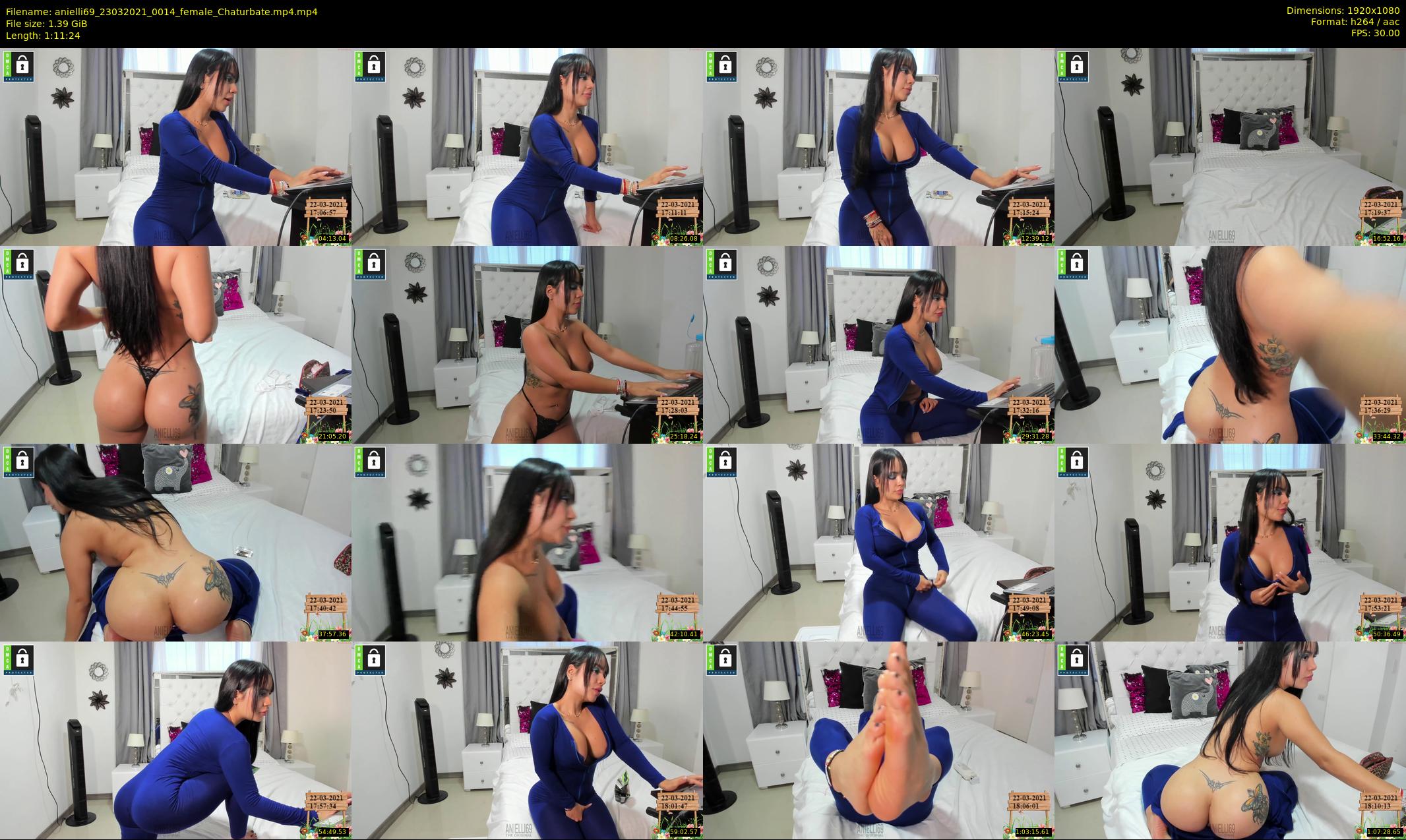 anielli69 — 72 minute Chaturbate female cam show recording, 1080p, Mar 23, 2021