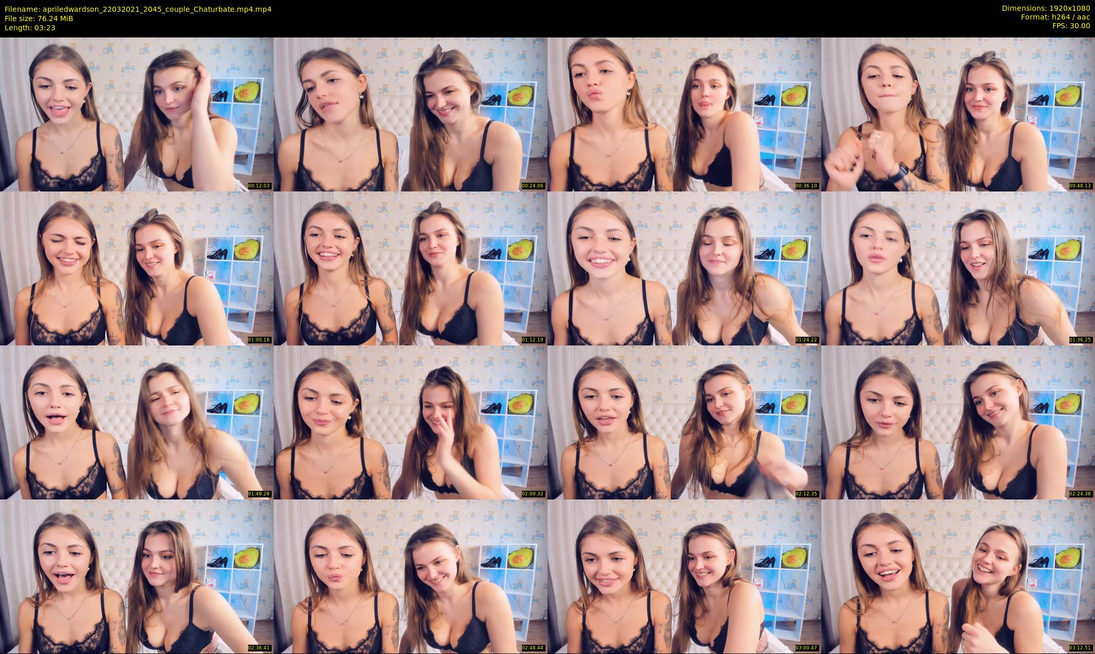 apriledwardson — 4 minute Chaturbate couple cam show recording, 1080p, Mar 22, 2021