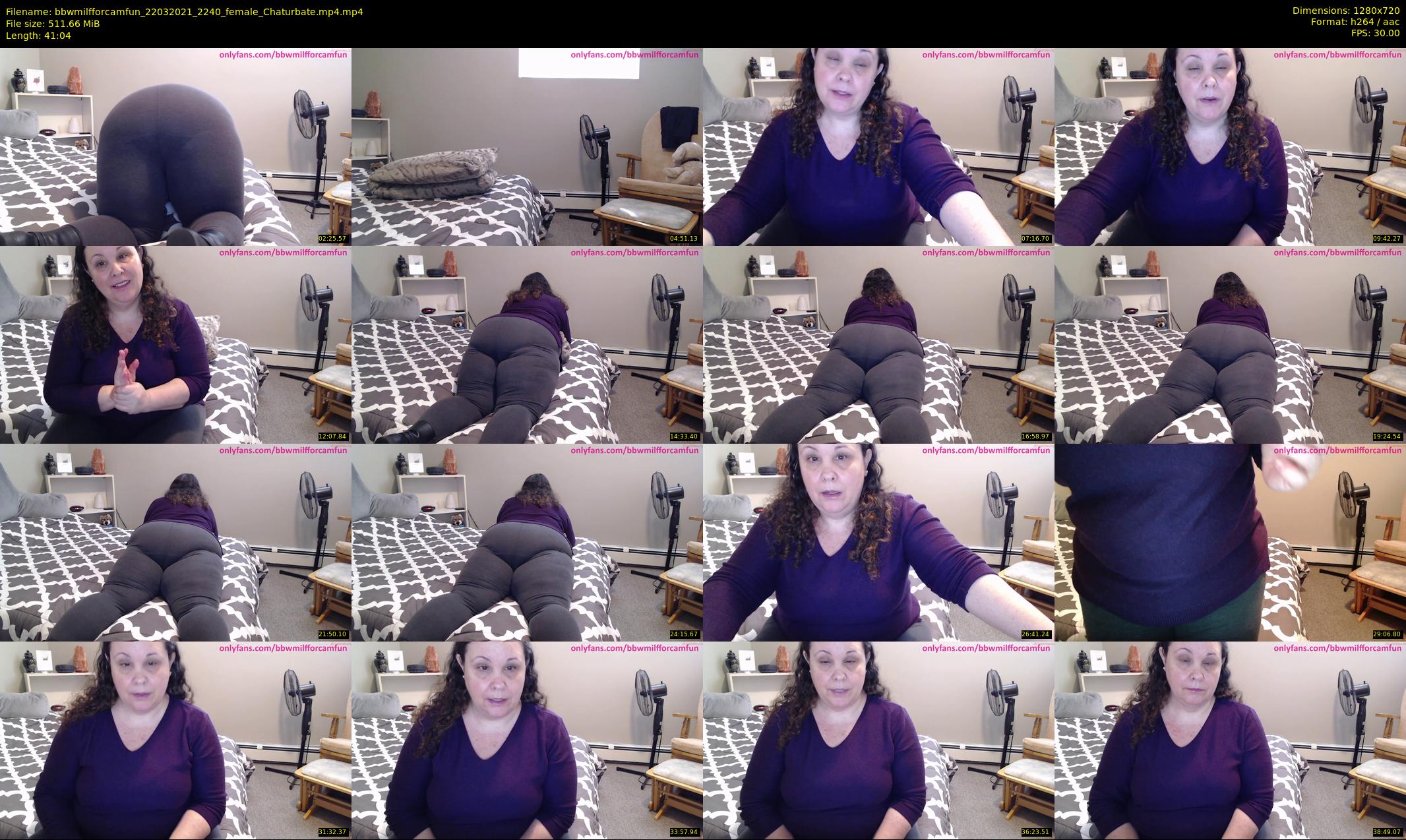 bbwmilfforcamfun — 42 minute Chaturbate female cam show recording, 720p, Mar 22, 2021
