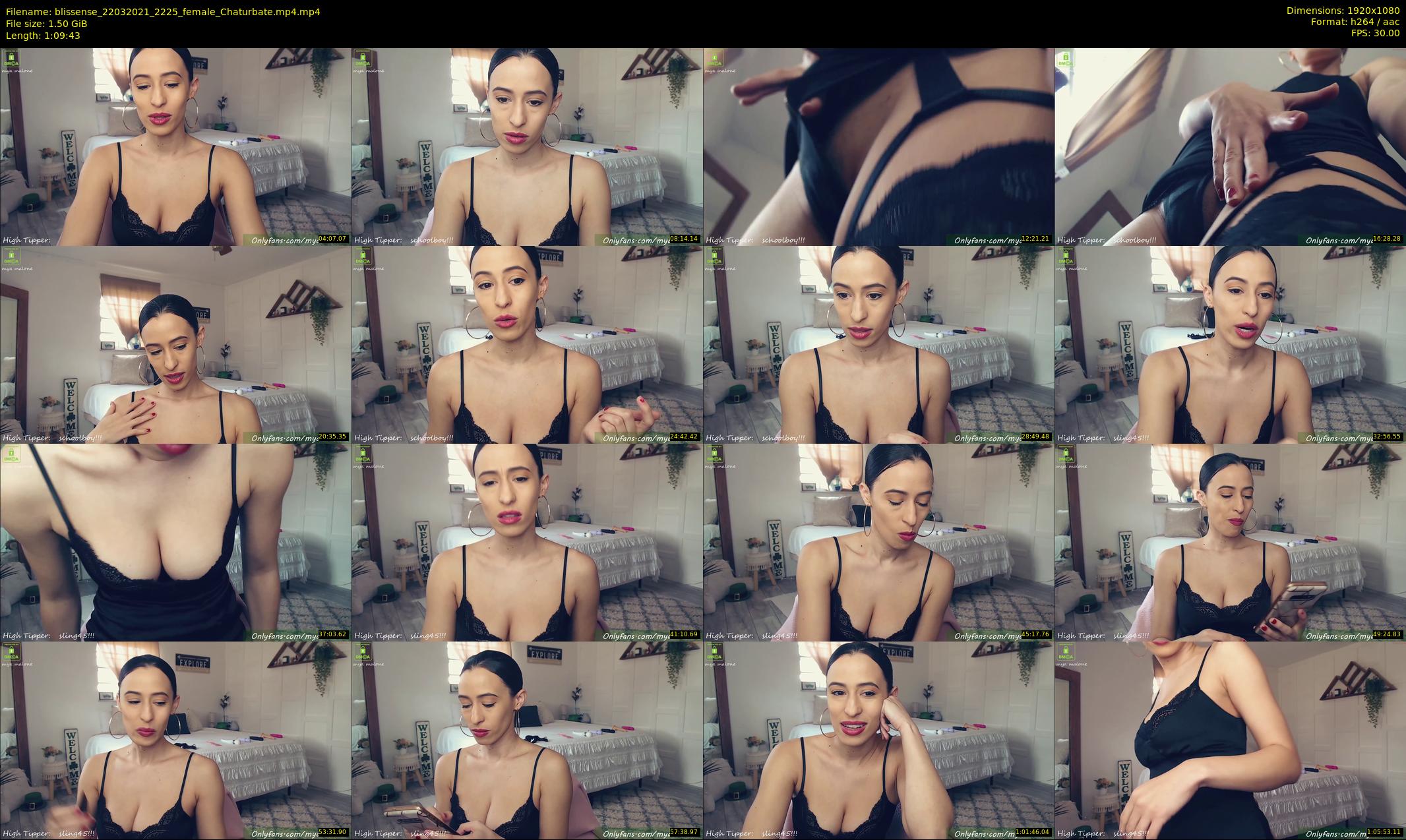blissense — 70 minute Chaturbate female cam show recording, 1080p, Mar 22, 2021