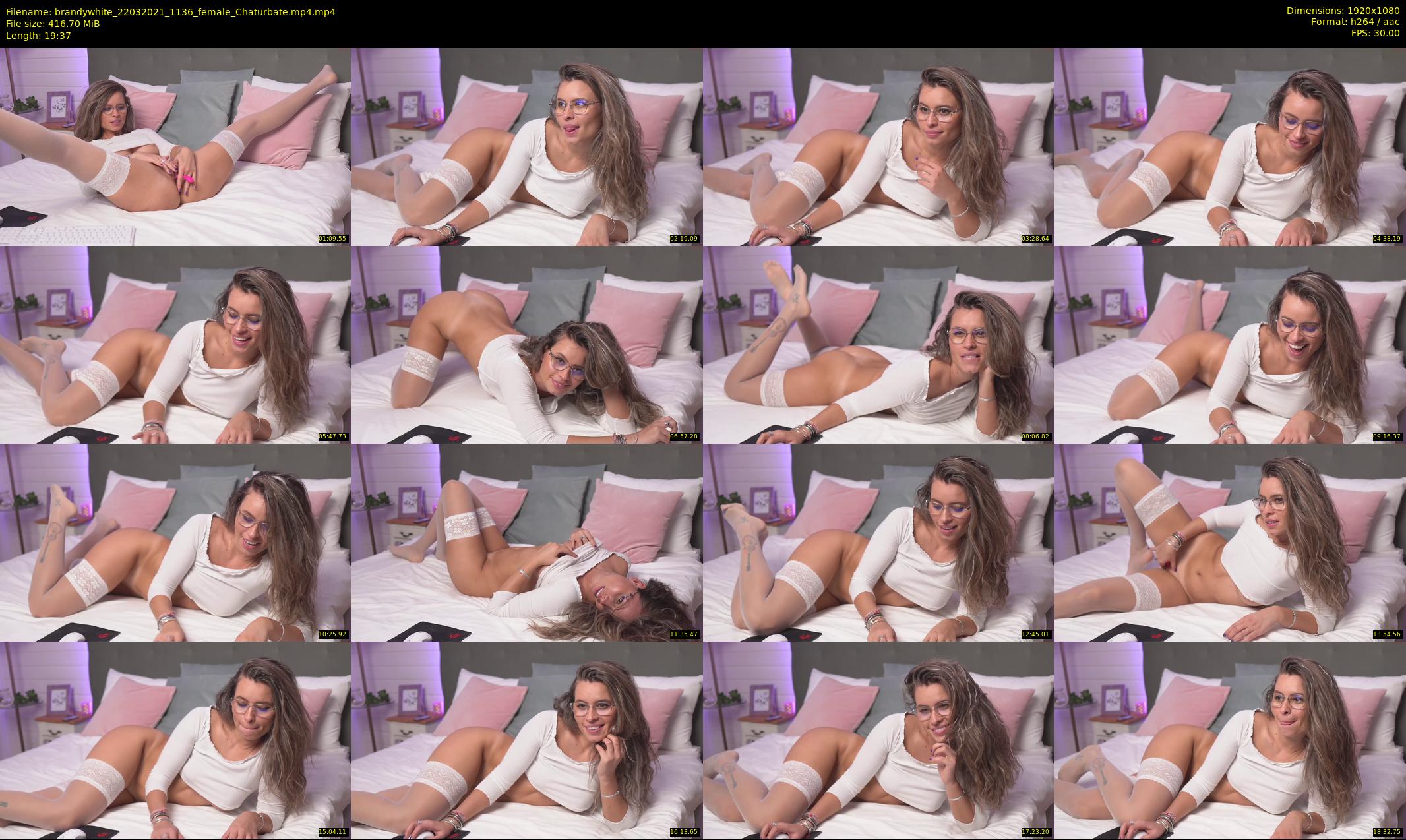 brandywhite — 20 minute Chaturbate female cam show recording, 1080p, Mar 22, 2021