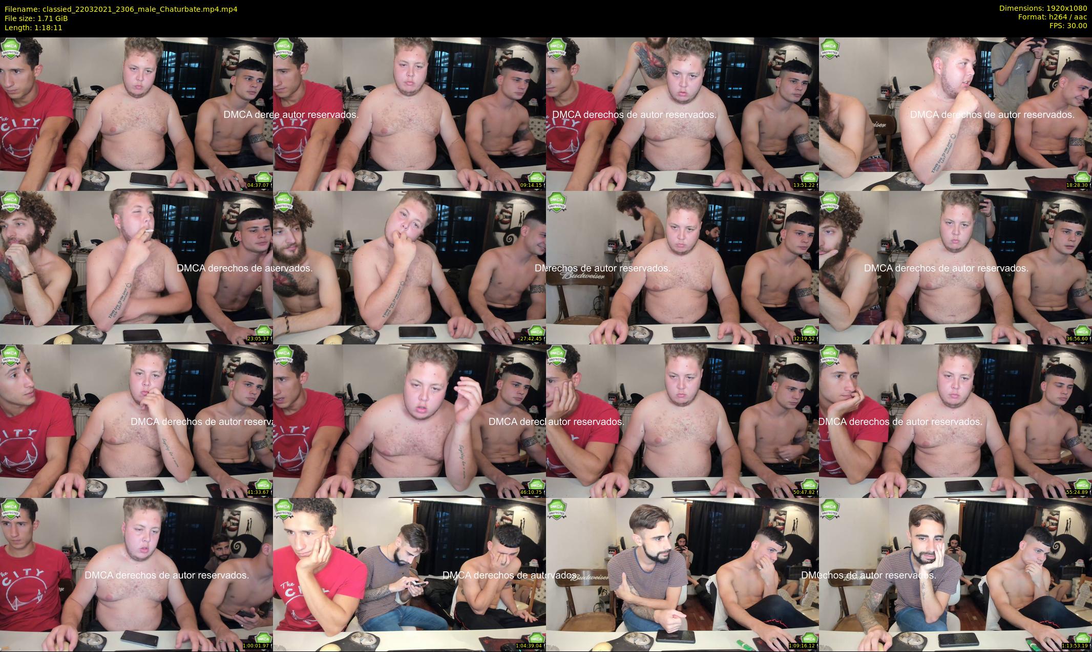 classied — 79 minute Chaturbate male cam show recording, 1080p, Mar 22, 2021