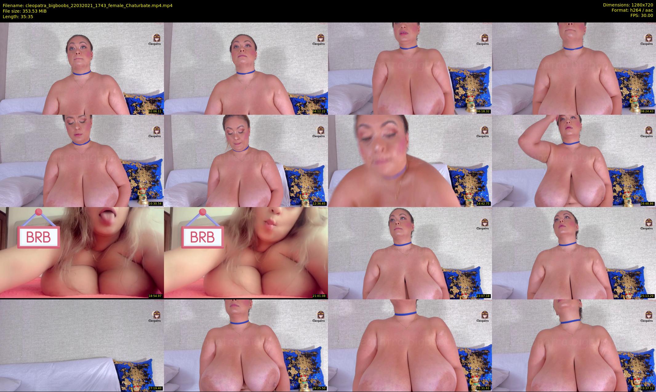 cleopatra_bigboobs — 36 minute Chaturbate female cam show recording, 720p, Mar 22, 2021