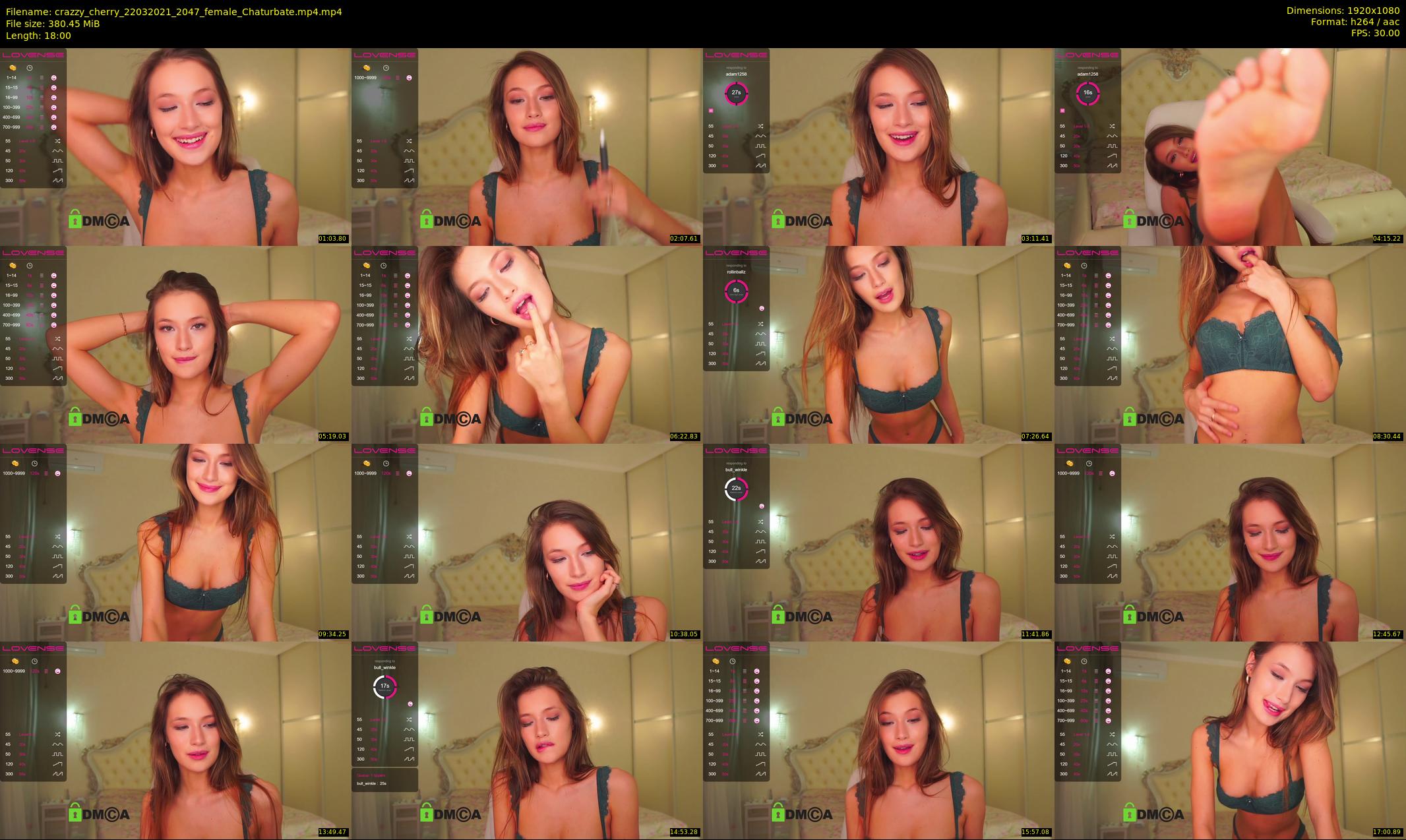 crazzy_cherry — 18 minute Chaturbate female cam show recording, 1080p, Mar 22, 2021