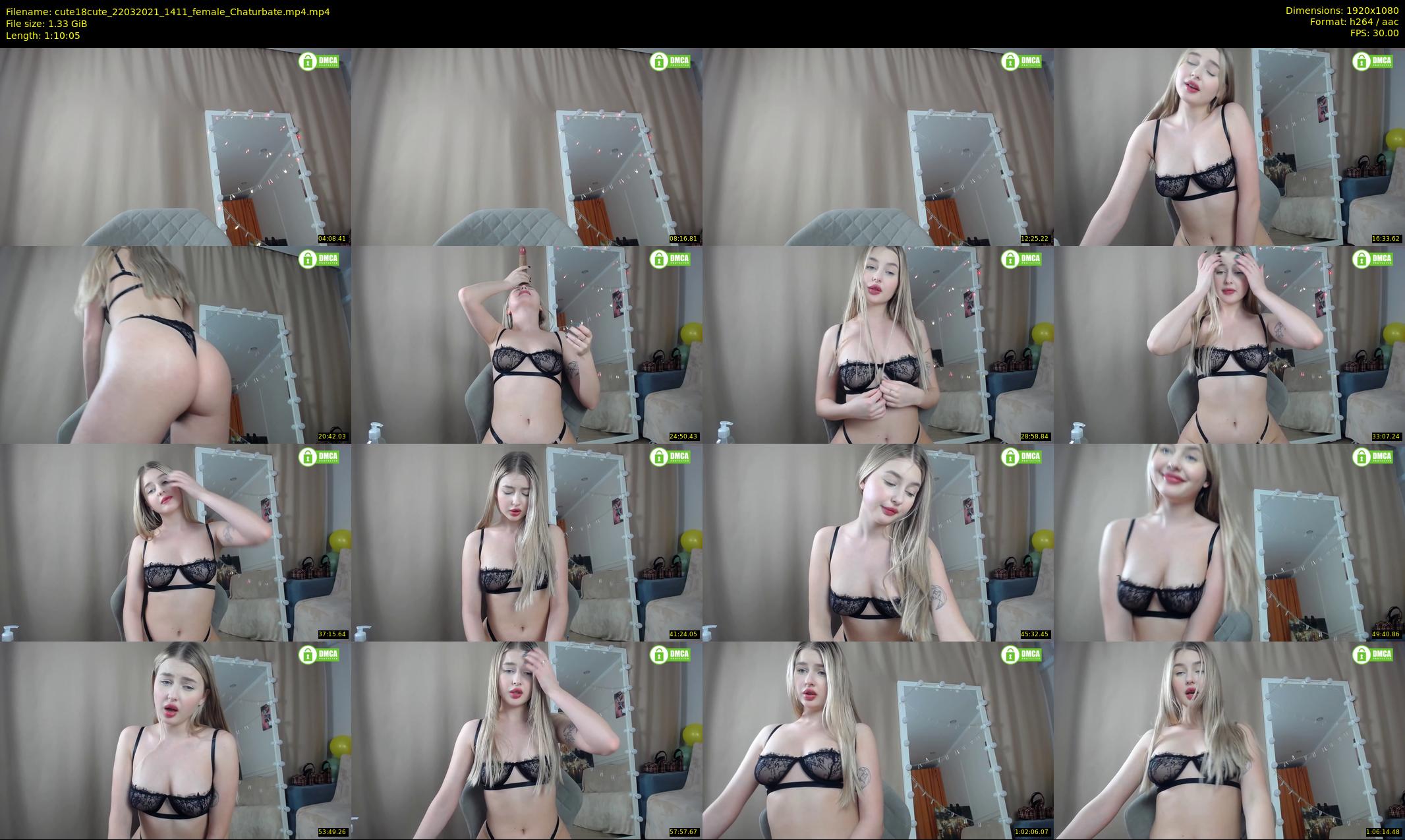 cute18cute — 71 minute Chaturbate female cam show recording, 1080p, Mar 22, 2021