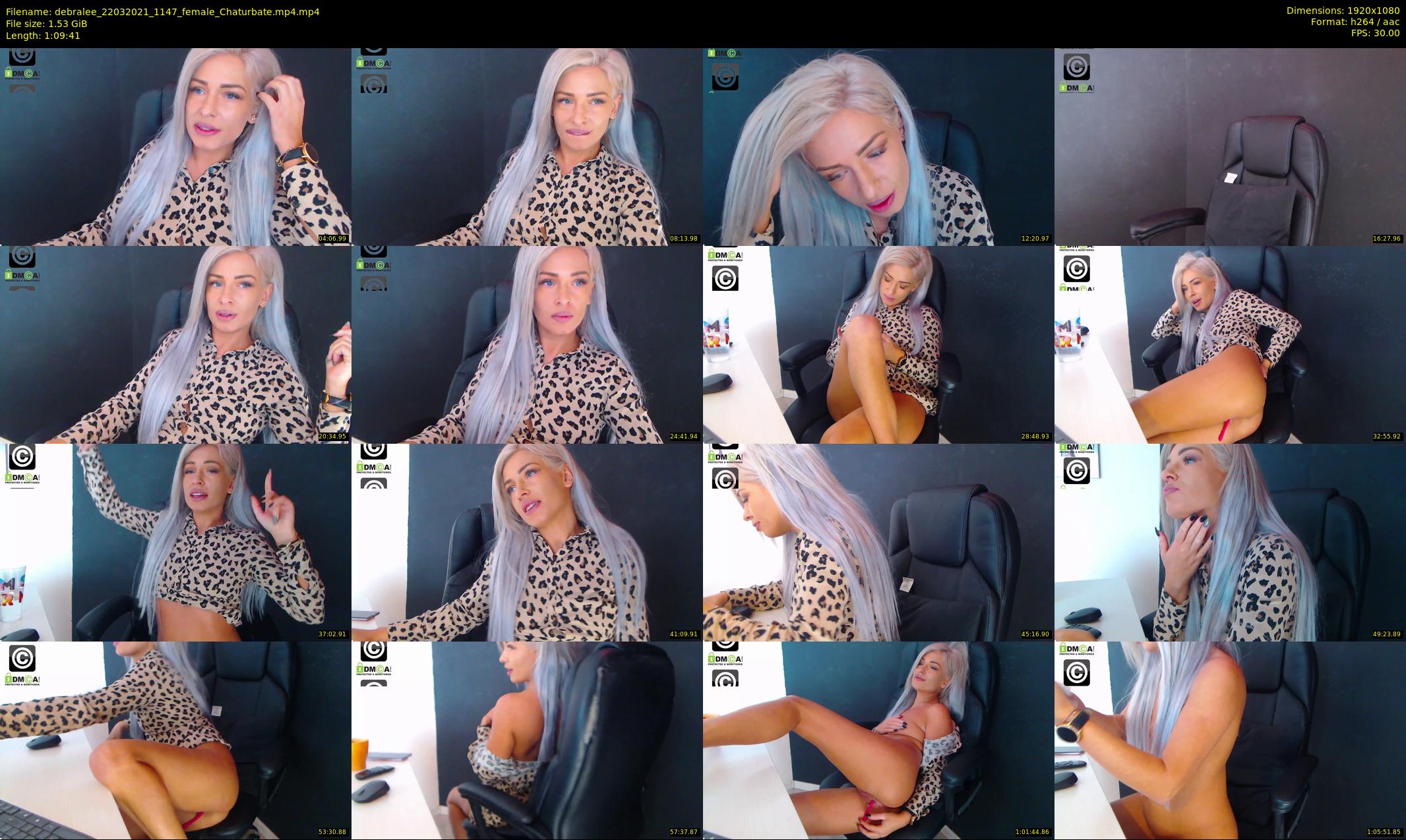 debralee — 70 minute Chaturbate female cam show recording, 1080p, Mar 22, 2021