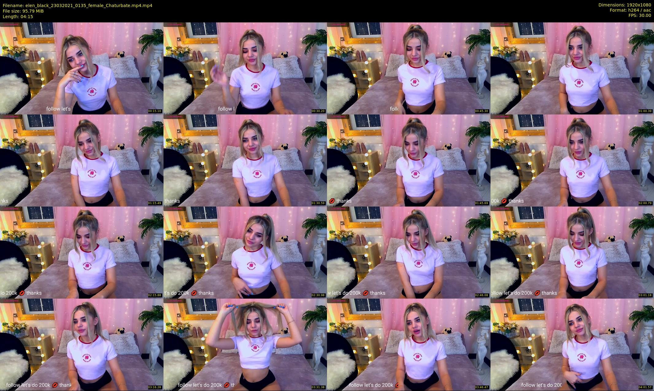 elen_black — 5 minute Chaturbate female cam show recording, 1080p, Mar 23, 2021