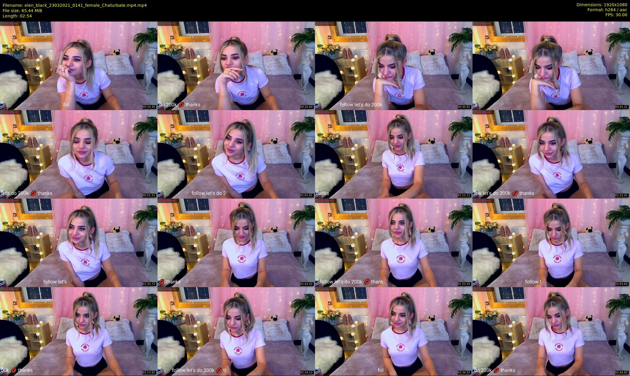 elen_black — 3 minute Chaturbate female cam show recording, 1080p, Mar 23, 2021
