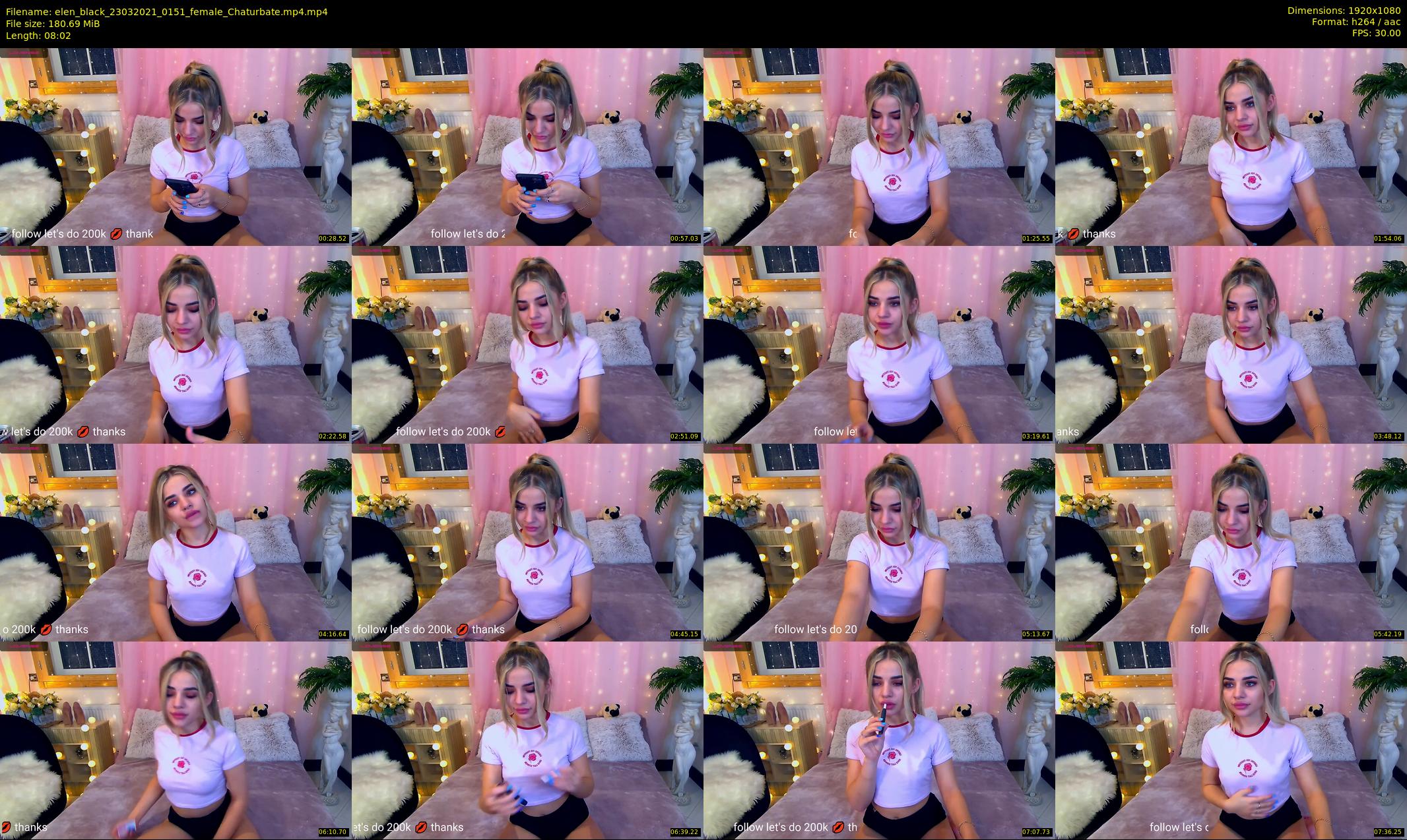 elen_black — 9 minute Chaturbate female cam show recording, 1080p, Mar 23, 2021
