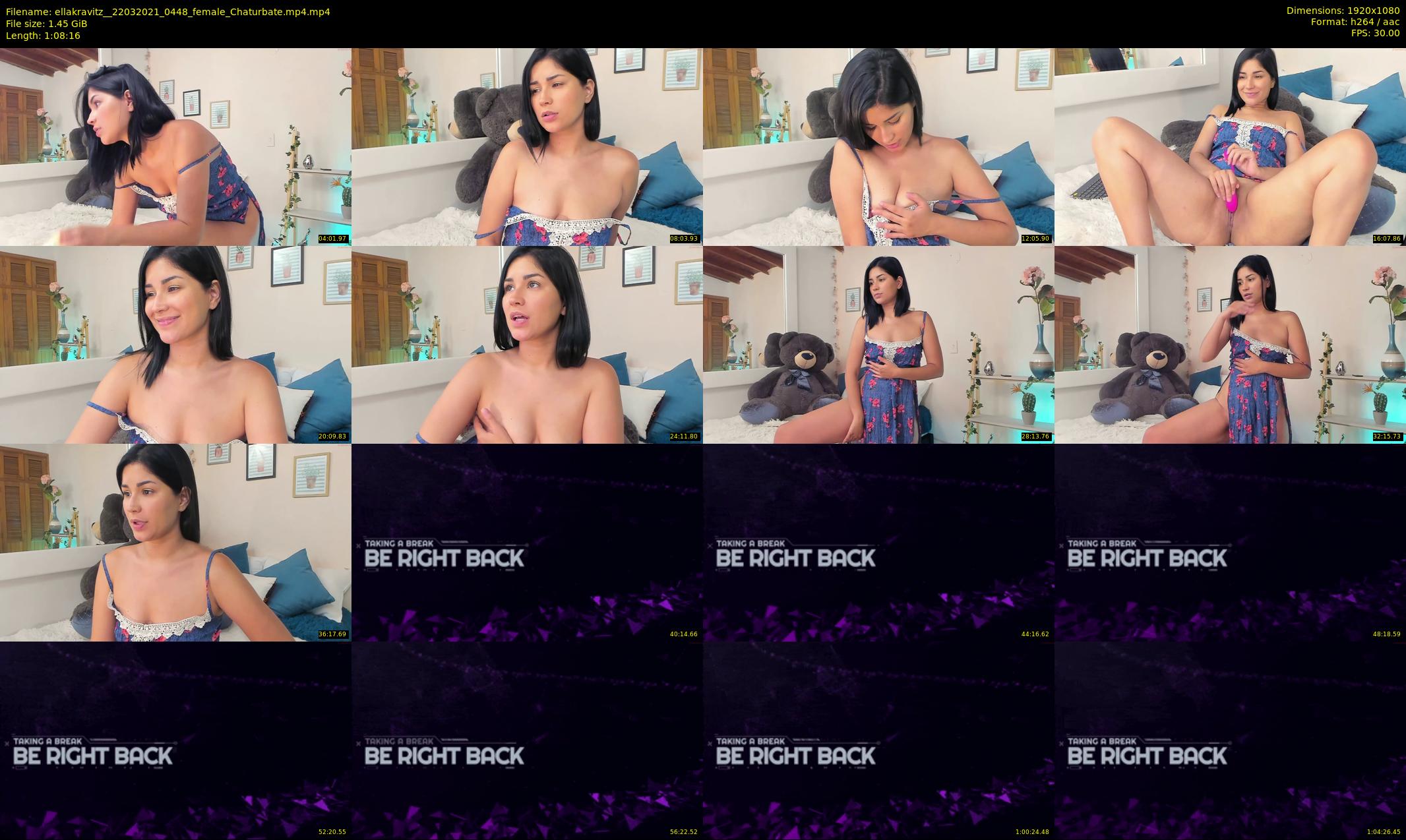 ellakravitz_ — 69 minute Chaturbate female cam show recording, 1080p, Mar 22, 2021