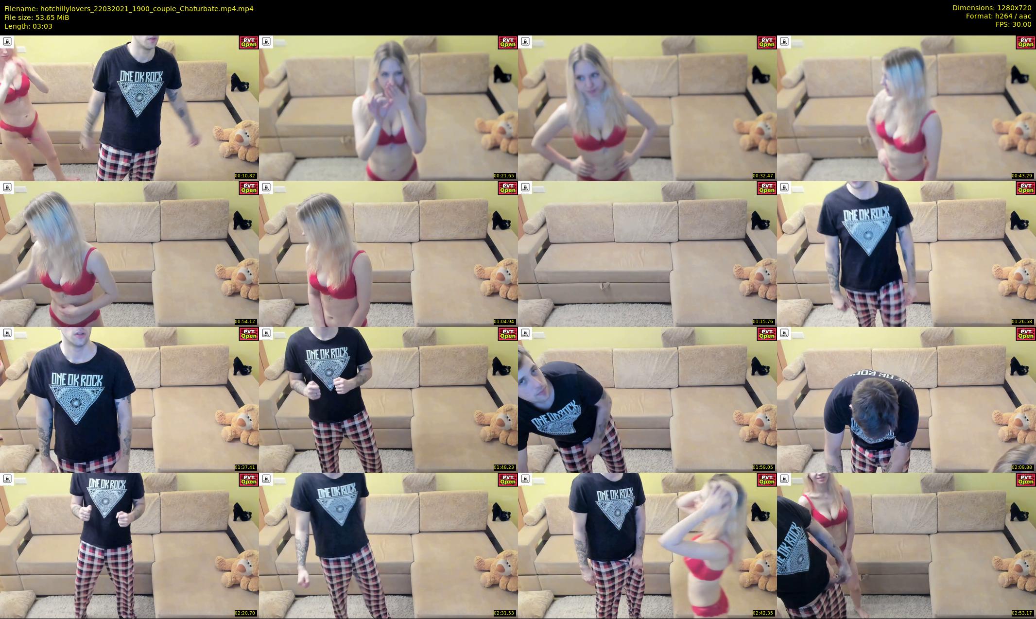 hotchillylovers — 4 minute Chaturbate couple cam show recording, 720p, Mar 22, 2021