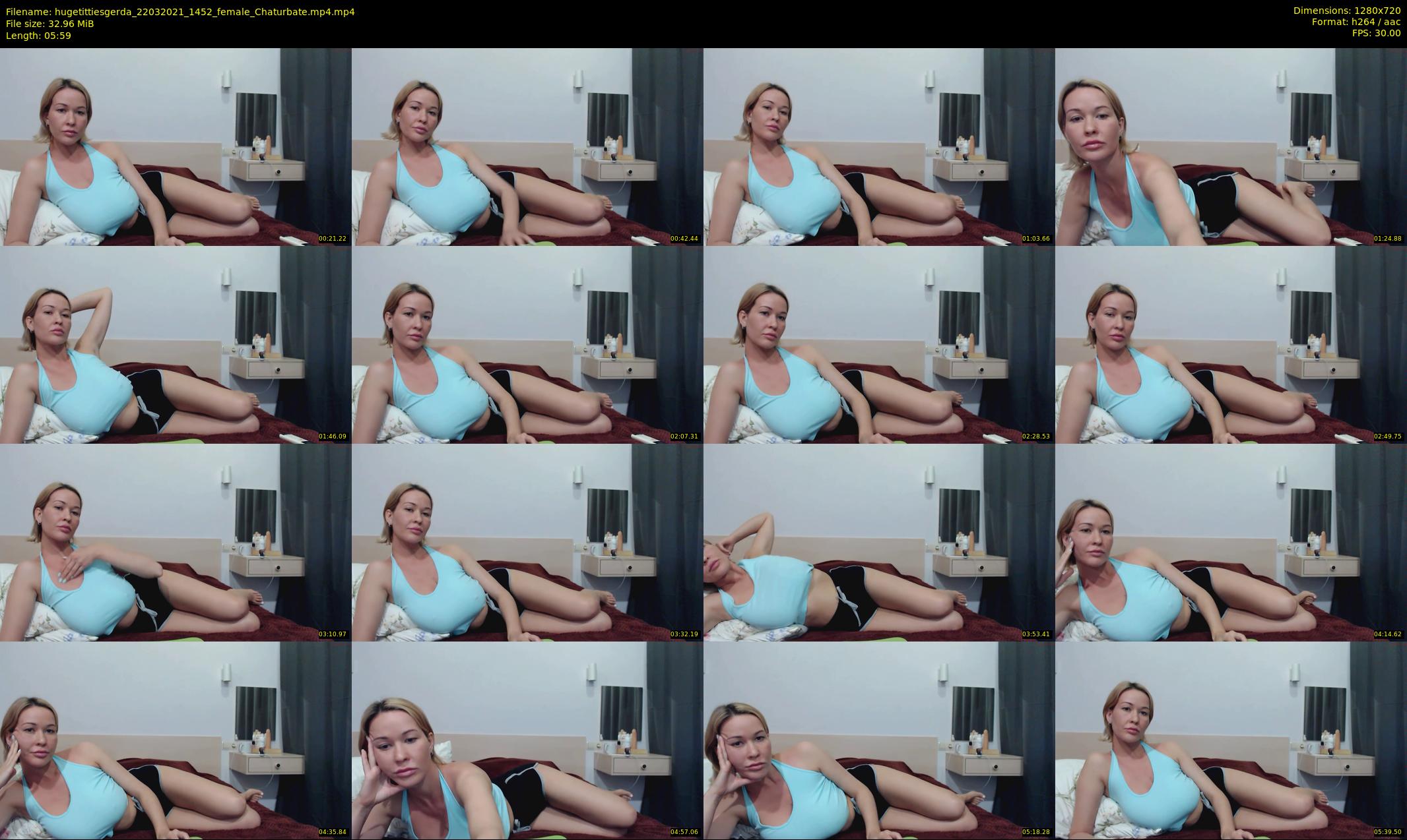 hugetittiesgerda — 6 minute Chaturbate female cam show recording, 720p, Mar 22, 2021