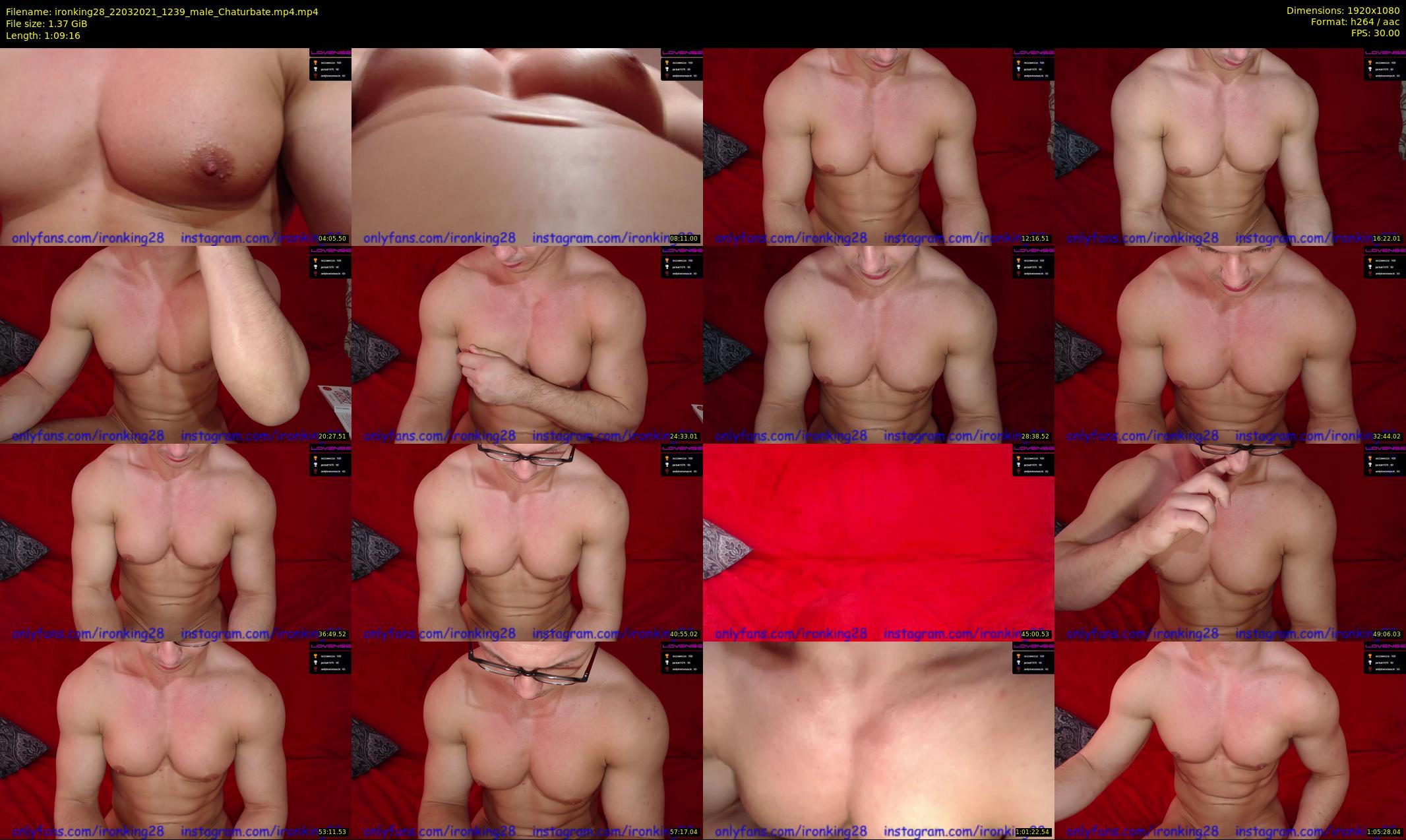 ironking28 — 70 minute Chaturbate male cam show recording, 1080p, Mar 22, 2021