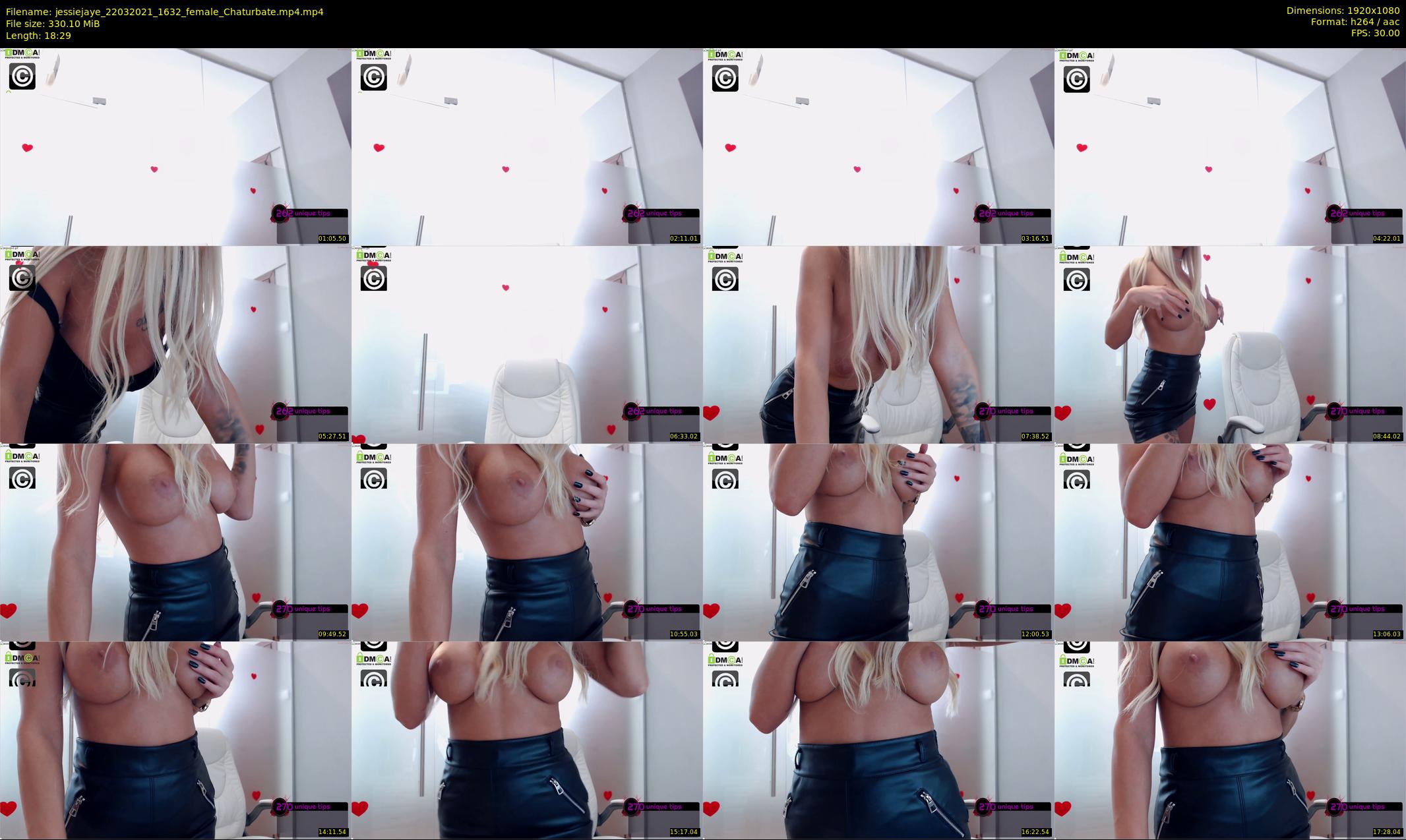 jessiejaye — 19 minute Chaturbate female cam show recording, 1080p, Mar 22, 2021