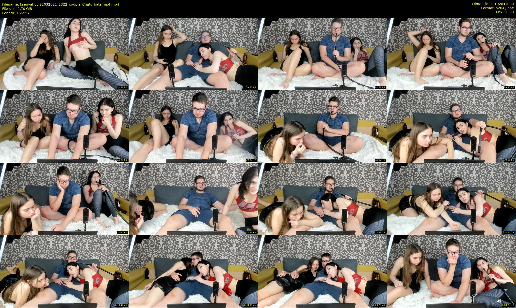 ksenyahot — 83 minute Chaturbate couple cam show recording, 1080p, Mar 22, 2021