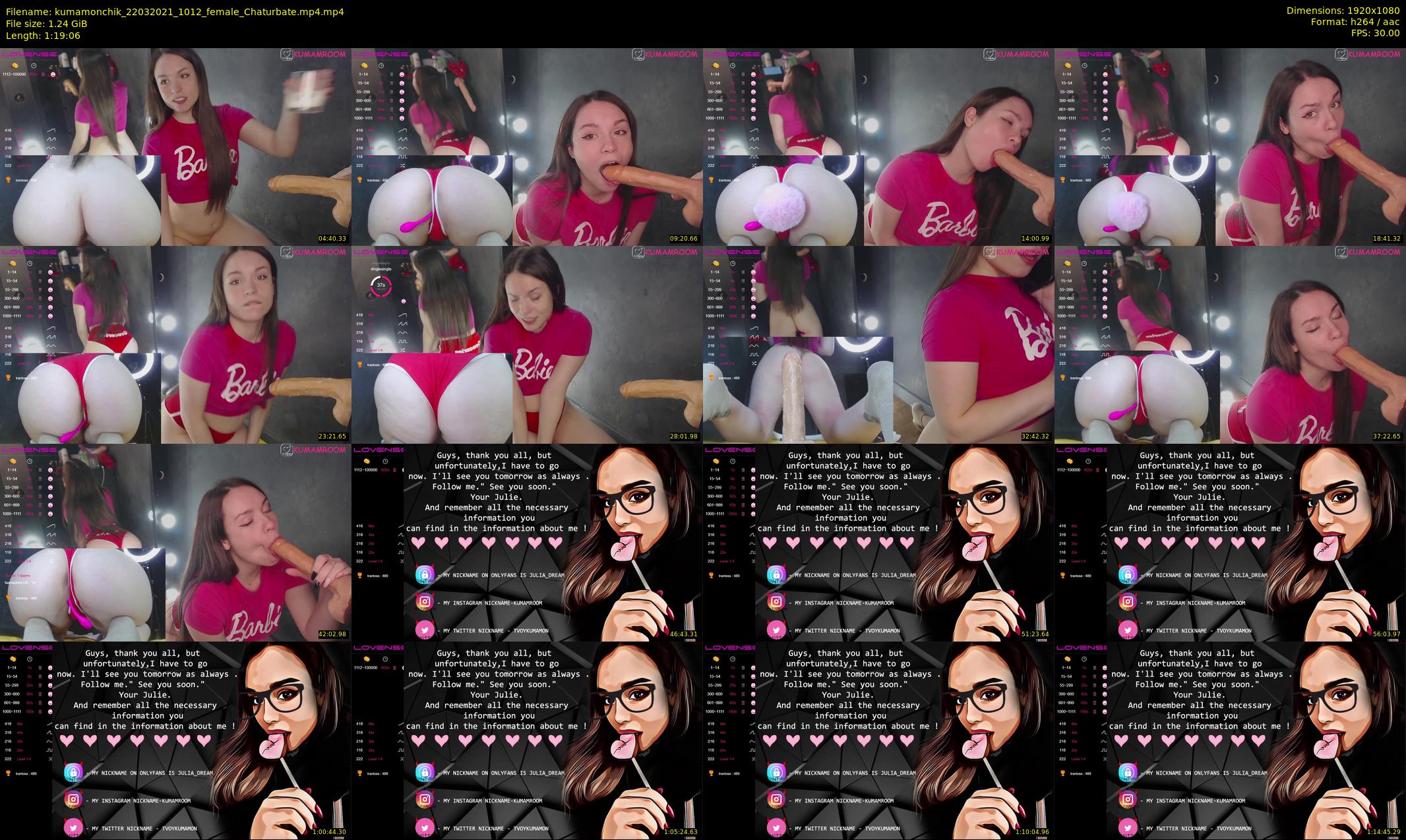 kumamonchik — 80 minute Chaturbate couple cam show recording, 1080p, Mar 22, 2021