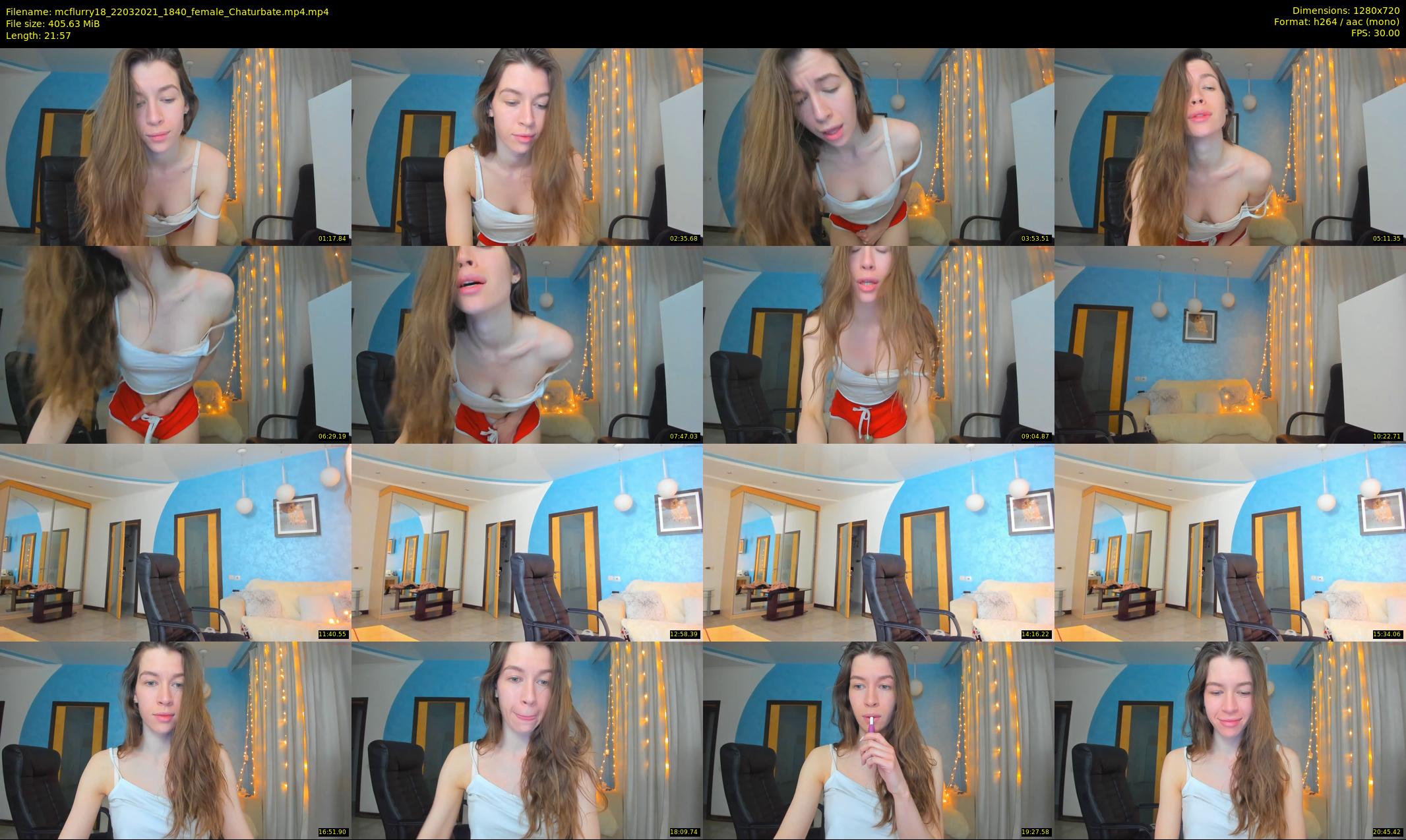 mcflurry18 — 22 minute Chaturbate female cam show recording, 720p, Mar 22, 2021