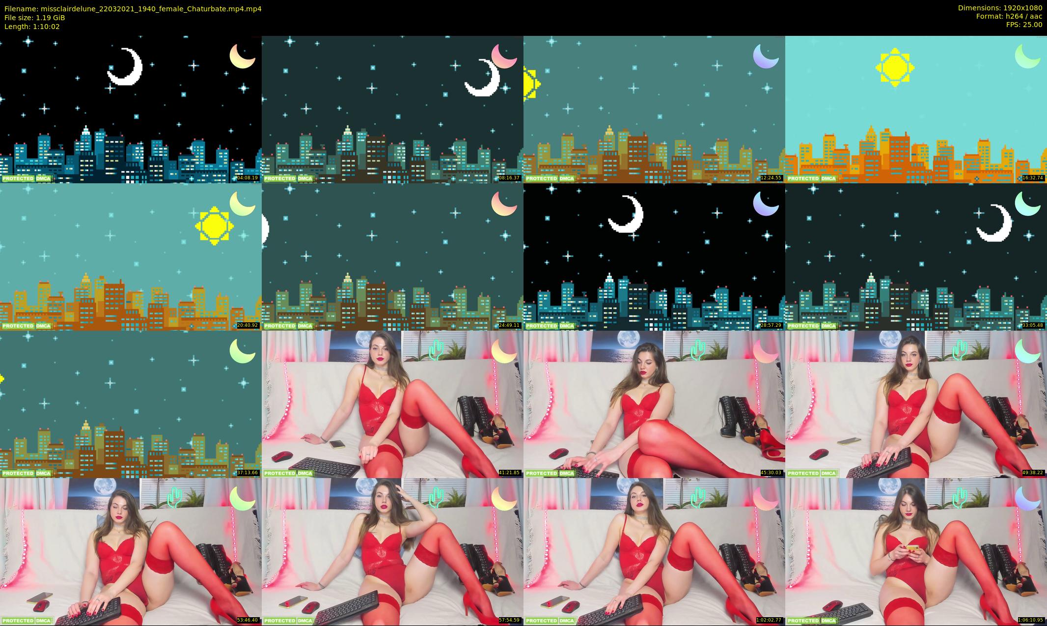 missclairdelune — 71 minute Chaturbate female cam show recording, 1080p, Mar 22, 2021