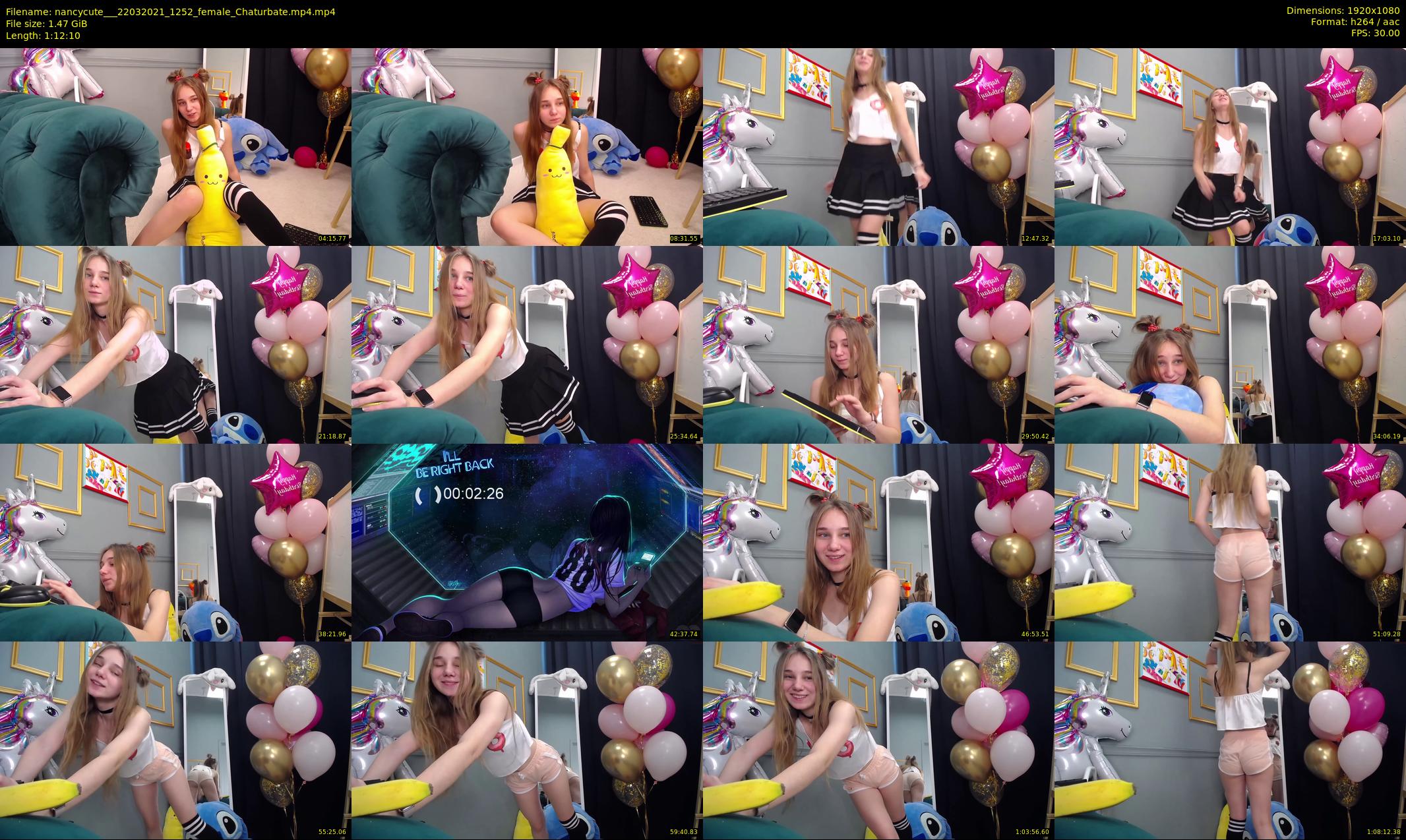 nancycute__ — 73 minute Chaturbate female cam show recording, 1080p, Mar 22, 2021