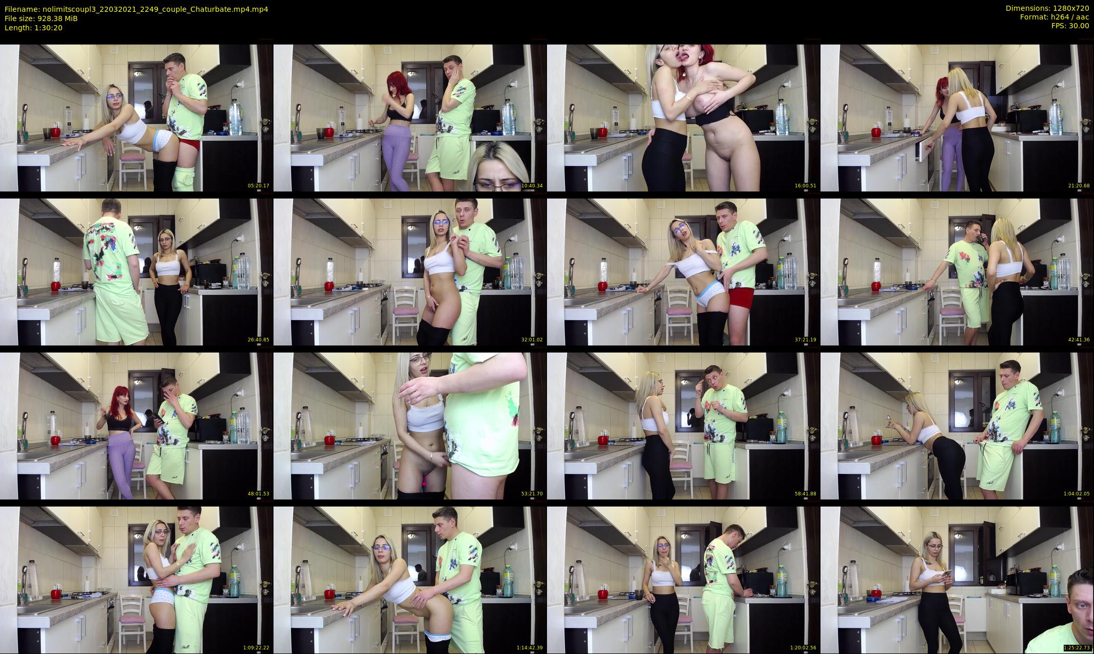 nolimitscoupl3 — 91 minute Chaturbate couple cam show recording, 720p, Mar 22, 2021