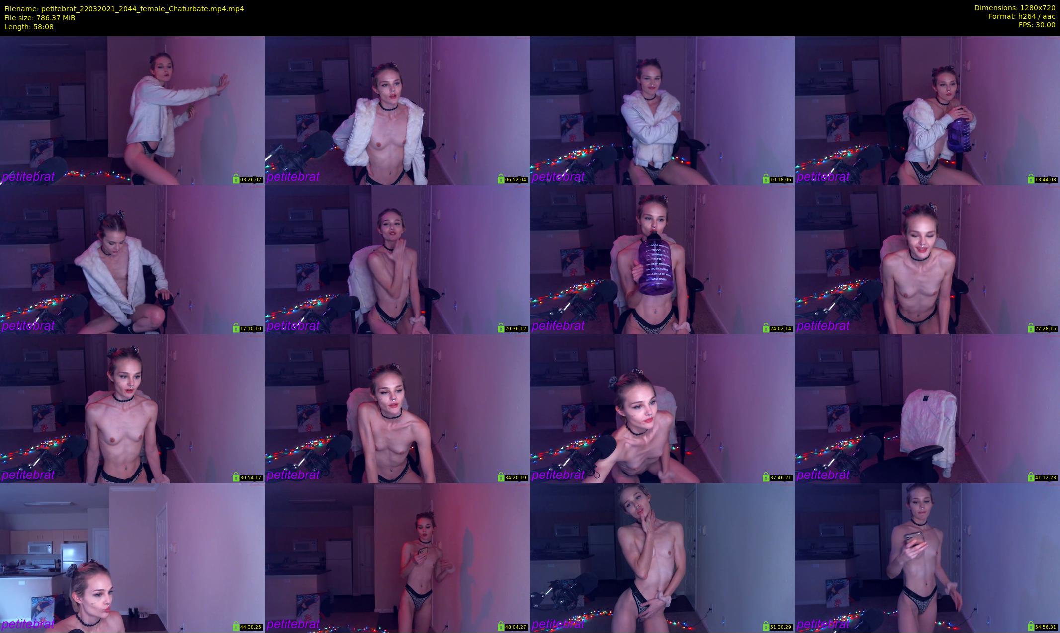 petitebrat — 59 minute Chaturbate female cam show recording, 720p, Mar 22, 2021