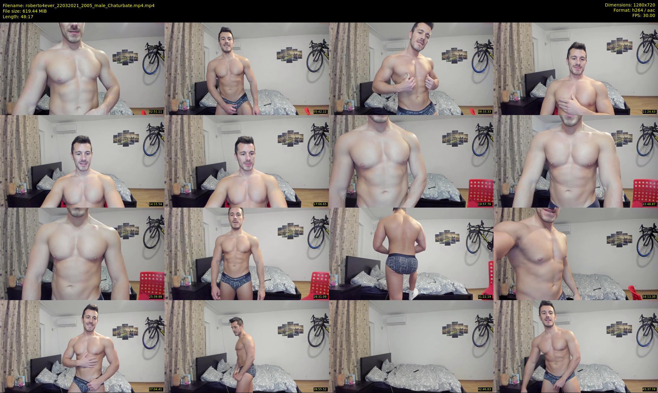 roberto4ever — 49 minute Chaturbate male cam show recording, 720p, Mar 22, 2021