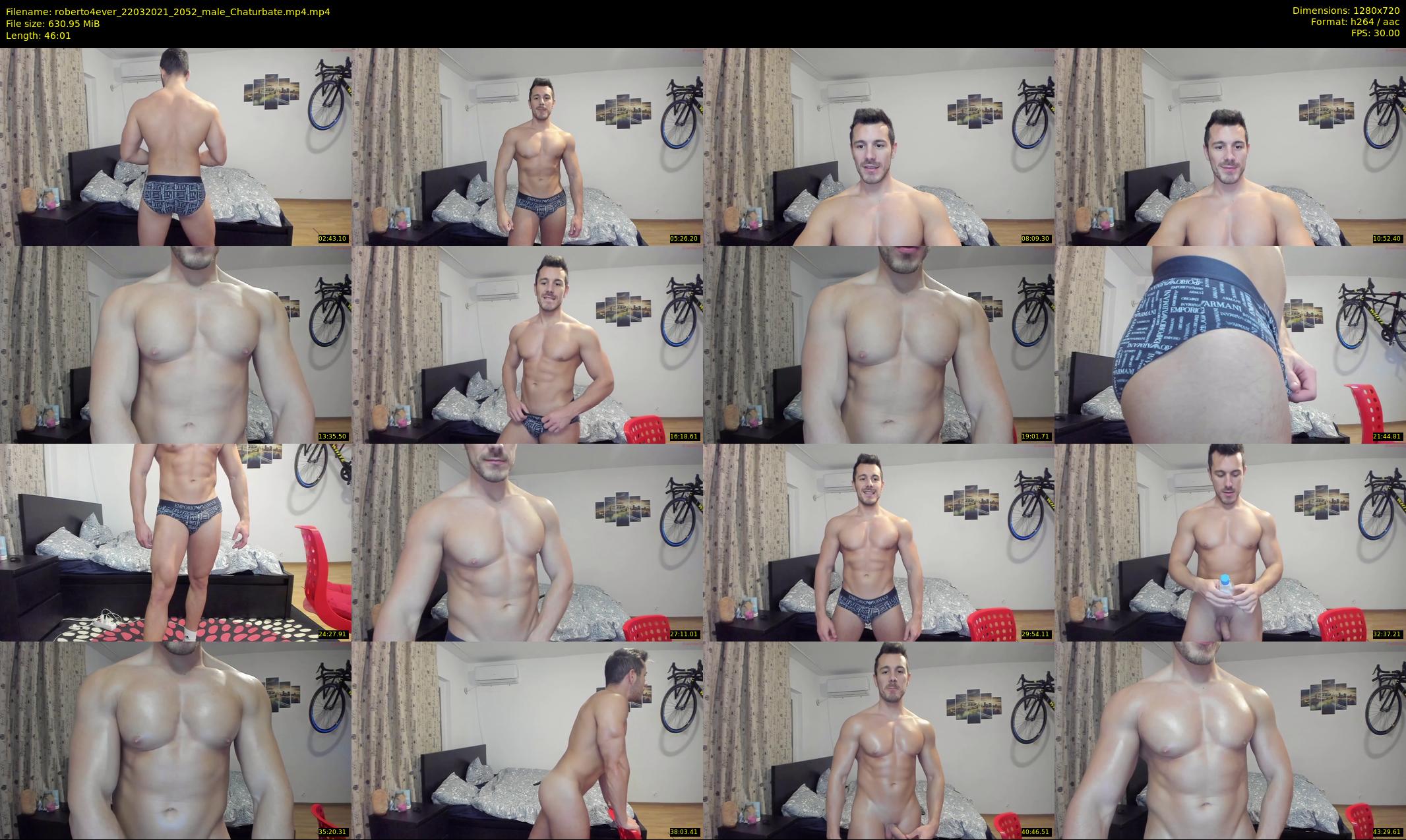 roberto4ever — 47 minute Chaturbate male cam show recording, 720p, Mar 22, 2021