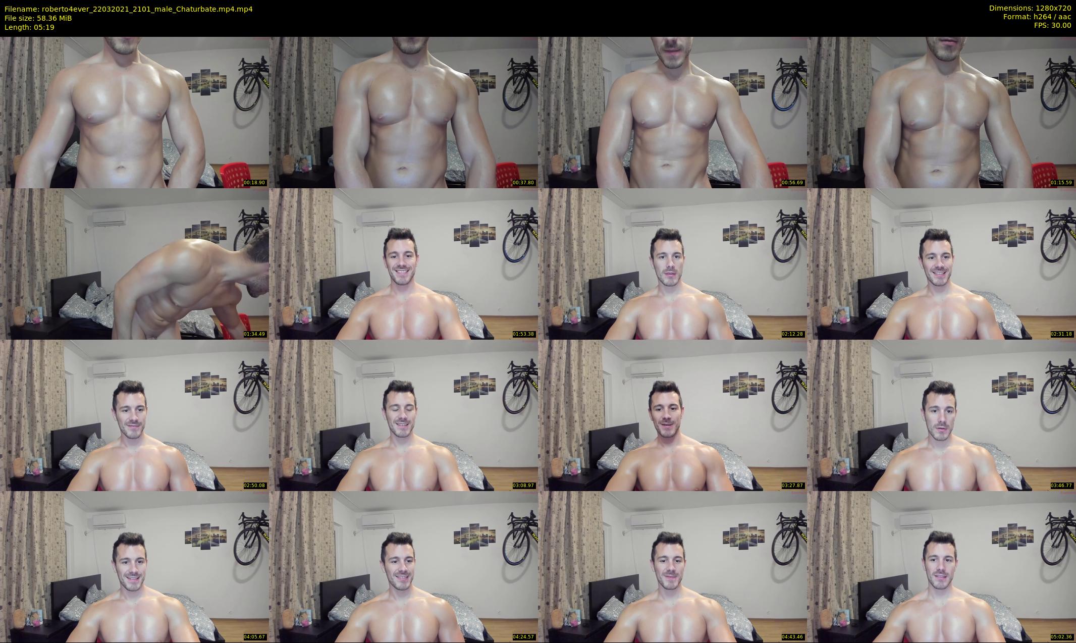roberto4ever — 6 minute Chaturbate male cam show recording, 720p, Mar 22, 2021