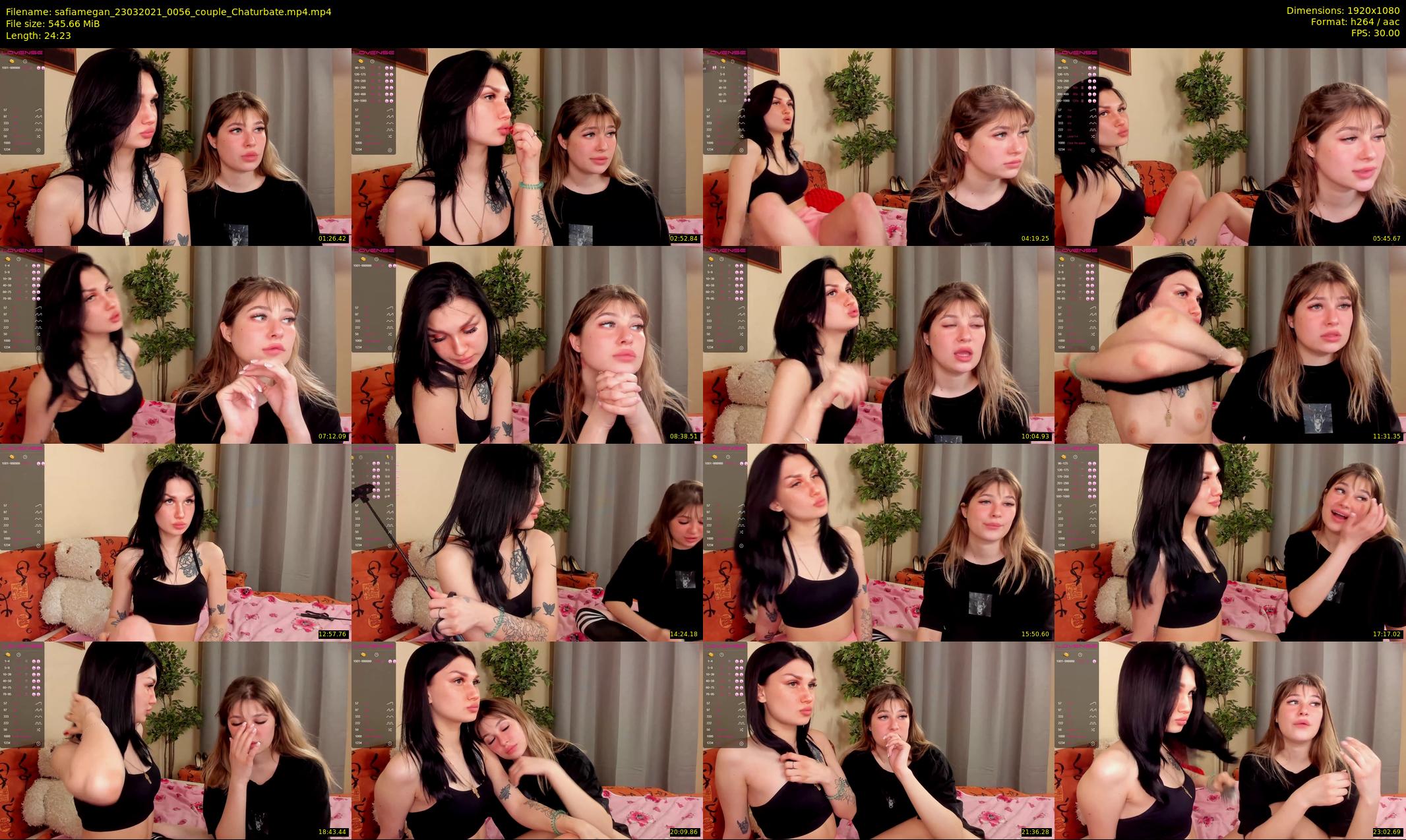 safiamegan — 25 minute Chaturbate couple cam show recording, 1080p, Mar 23, 2021