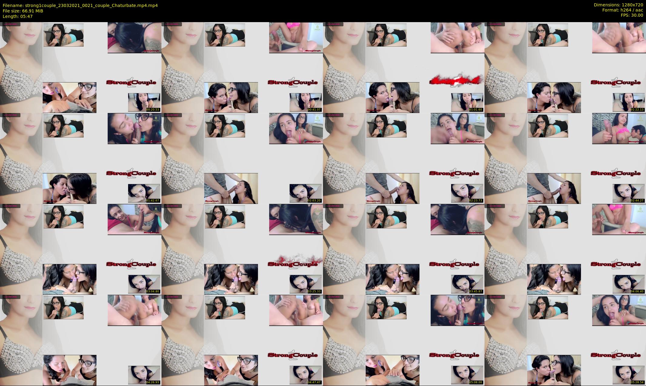 strong1couple — 6 minute Chaturbate couple cam show recording, 720p, Mar 23, 2021