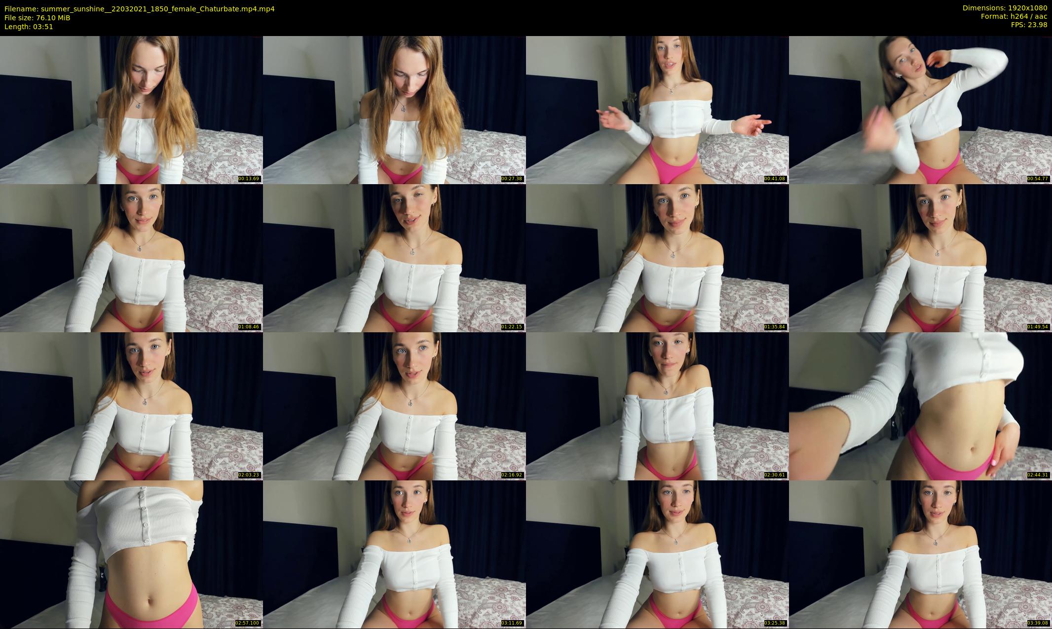 summer_sunshine_ — 4 minute Chaturbate female cam show recording, 1080p, Mar 22, 2021
