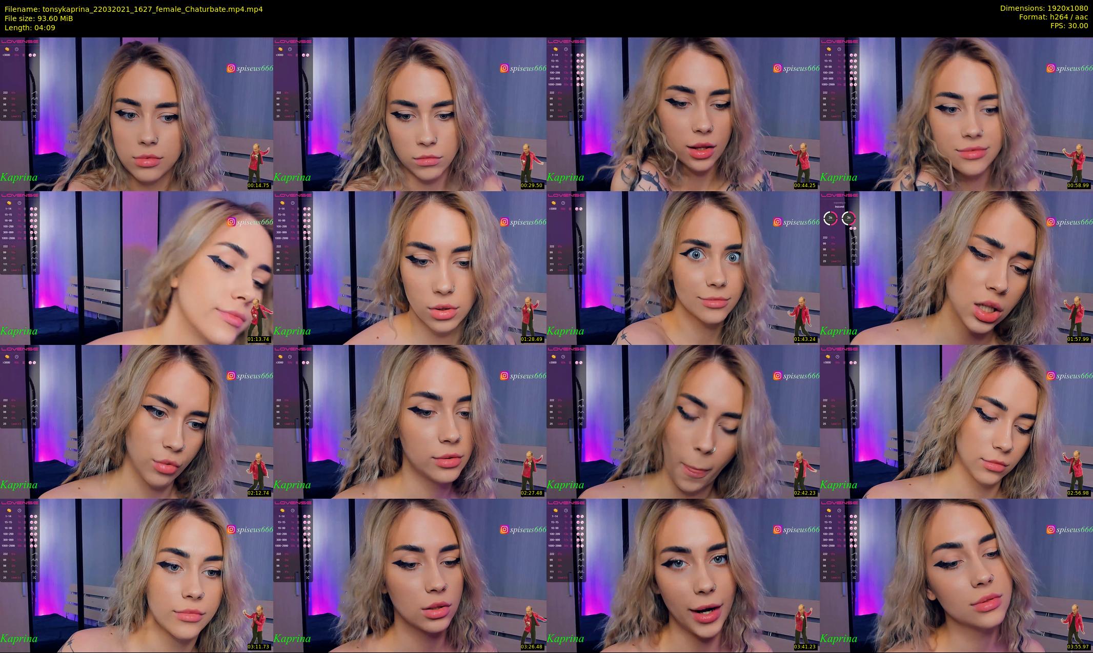 tonsykaprina — 5 minute Chaturbate couple cam show recording, 1080p, Mar 22, 2021