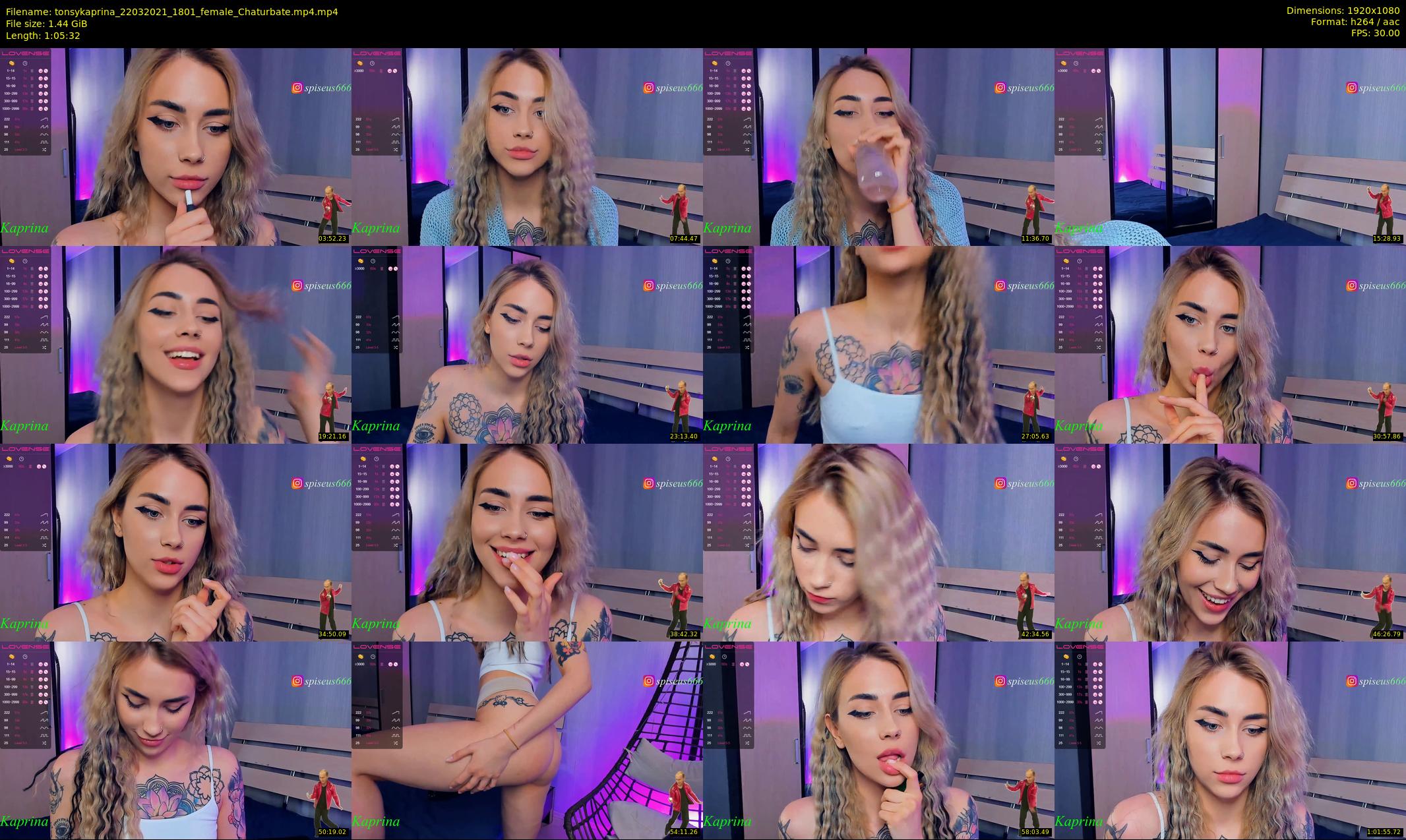 tonsykaprina — 66 minute Chaturbate couple cam show recording, 1080p, Mar 22, 2021