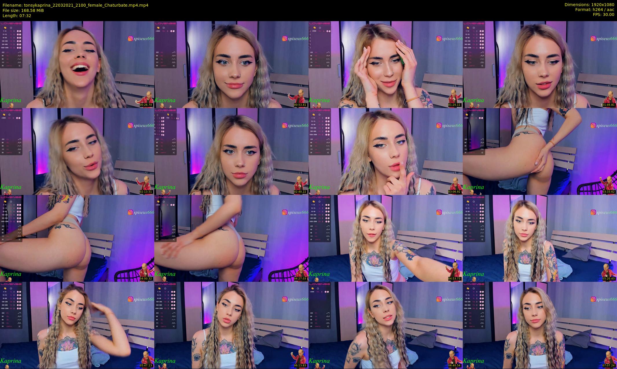 tonsykaprina — 8 minute Chaturbate couple cam show recording, 1080p, Mar 22, 2021