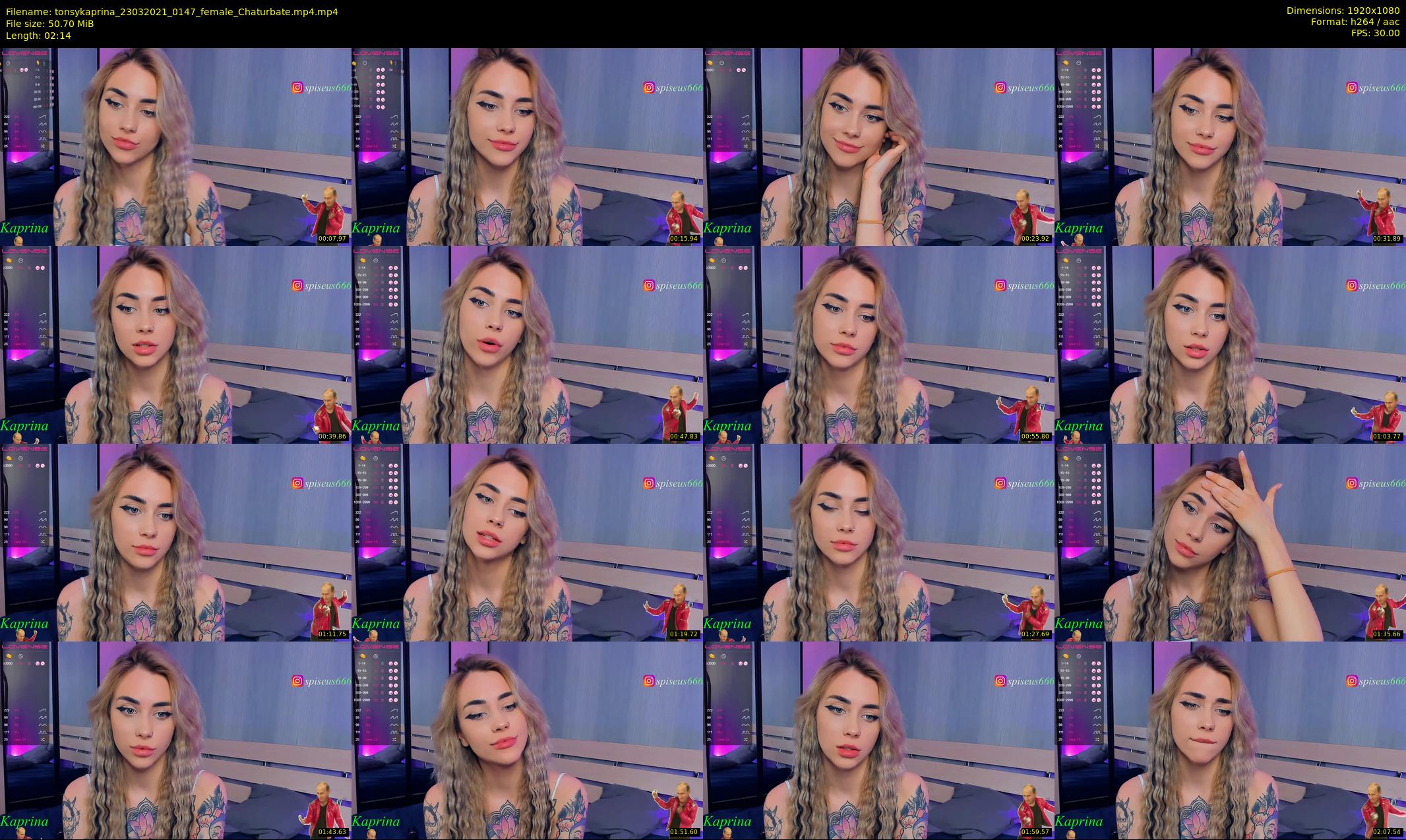 tonsykaprina — 3 minute Chaturbate couple cam show recording, 1080p, Mar 23, 2021