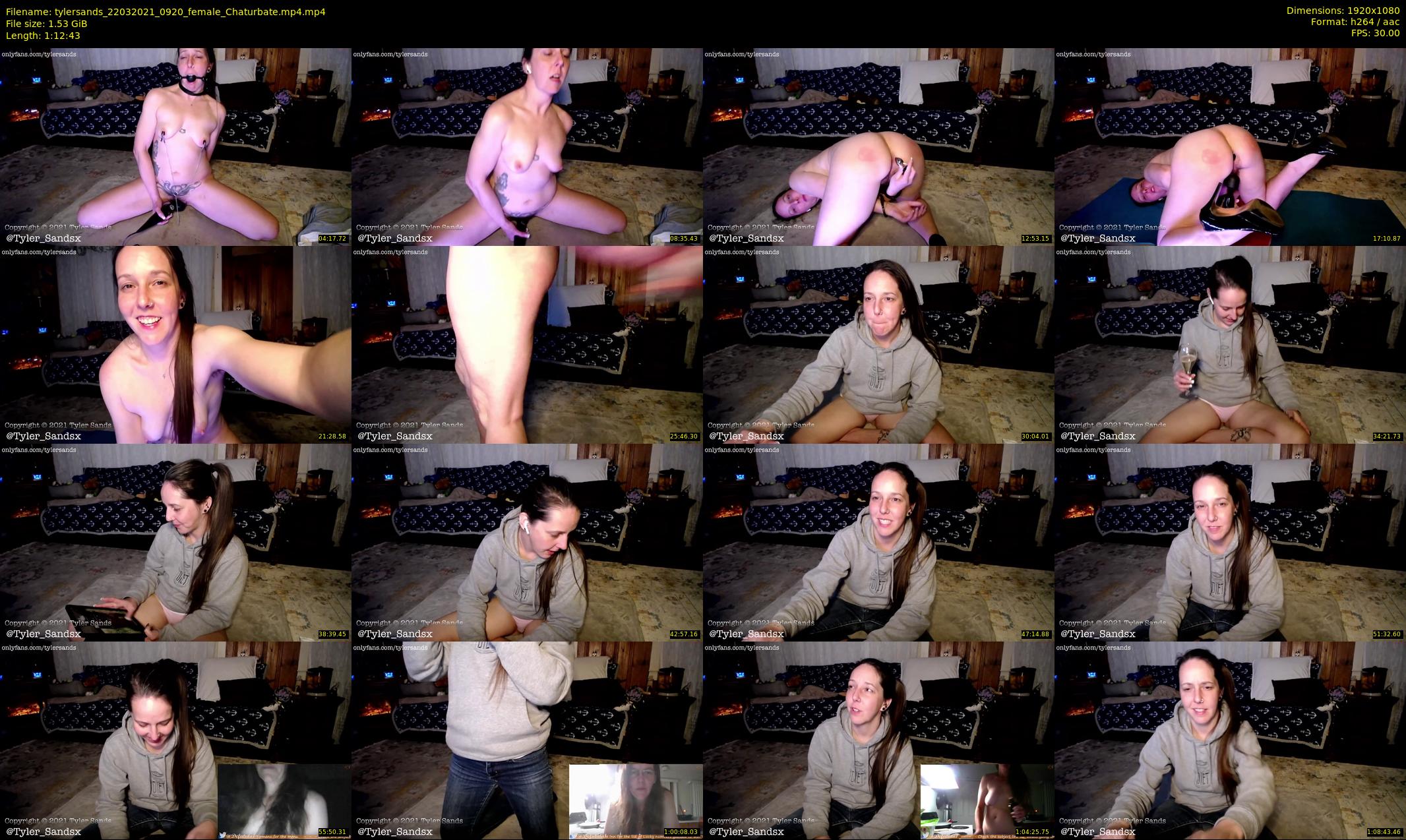 tylersands — 73 minute Chaturbate female cam show recording, 1080p, Mar 22, 2021