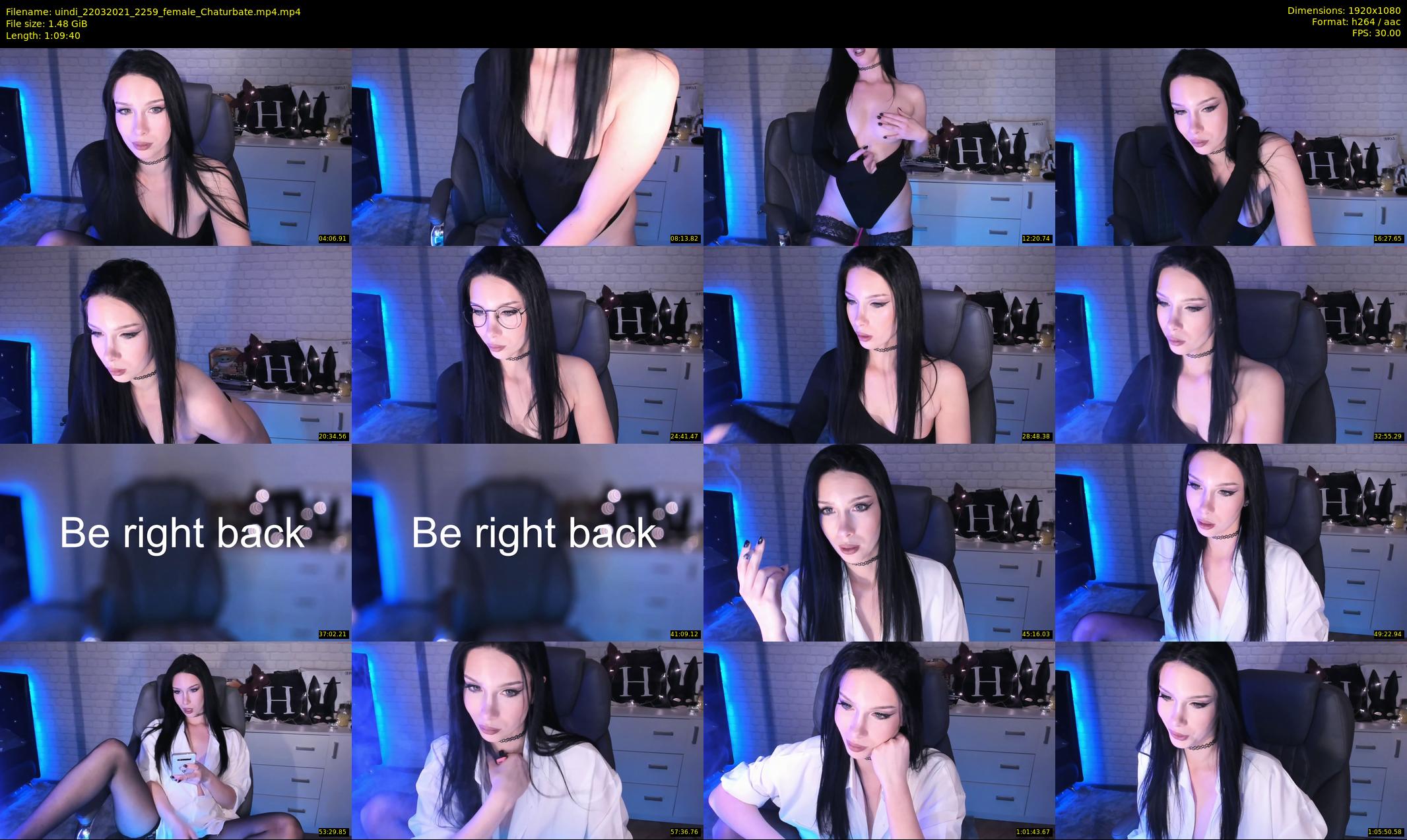 uindi — 70 minute Chaturbate female cam show recording, 1080p, Mar 22, 2021