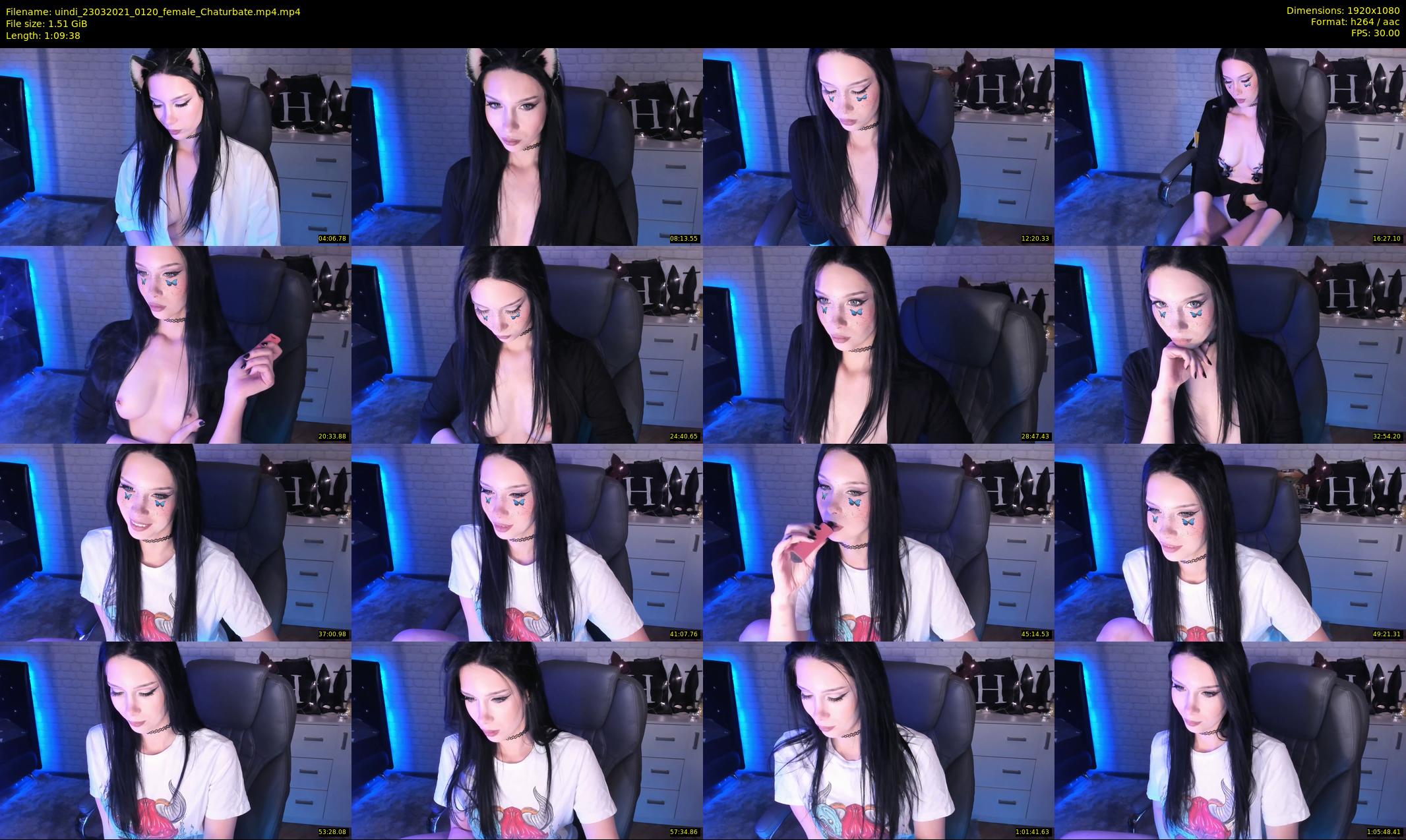 uindi — 70 minute Chaturbate female cam show recording, 1080p, Mar 23, 2021