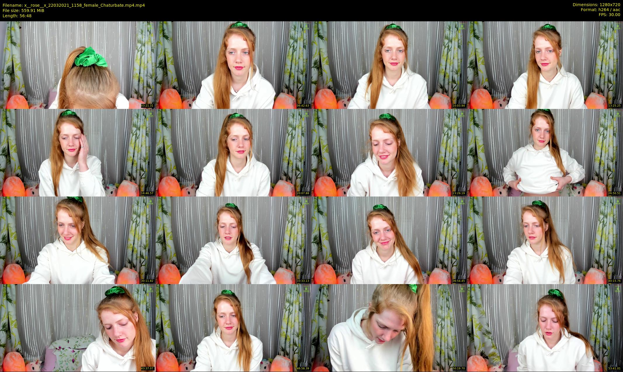 x__rose__x — 57 minute Chaturbate female cam show recording, 720p, Mar 22, 2021
