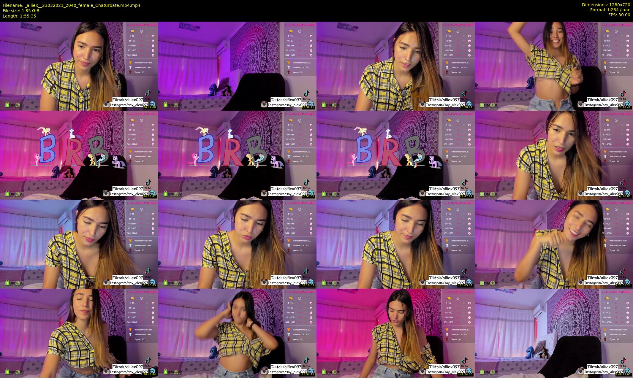 _alliex_ — 116 minute Chaturbate female cam show recording, 720p, Mar 23, 2021