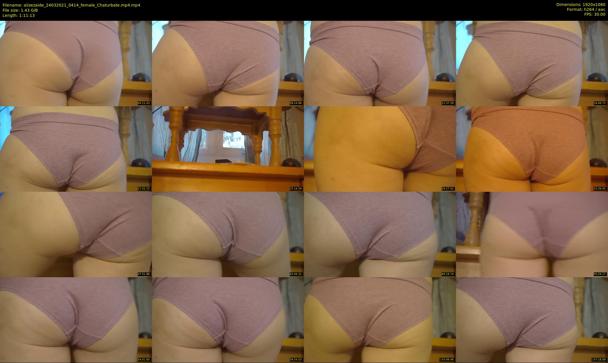 alizezaide — 72 minute Chaturbate female cam show recording, 1080p, Mar 24, 2021