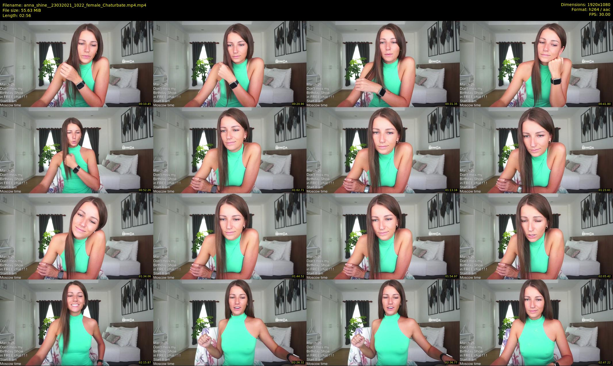 anna_shine_ — 3 minute Chaturbate female cam show recording, 1080p, Mar 23, 2021