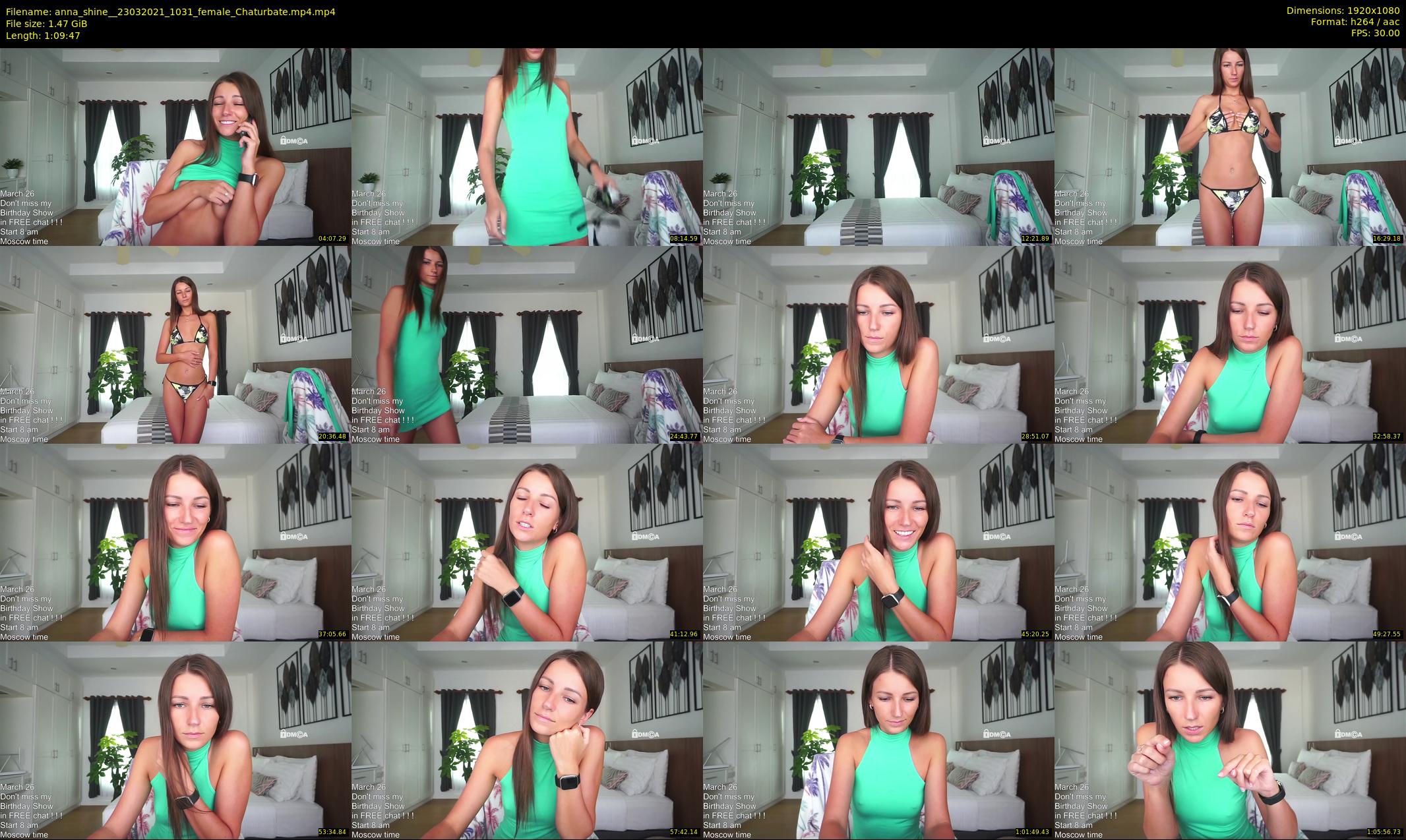 anna_shine_ — 70 minute Chaturbate female cam show recording, 1080p, Mar 23, 2021