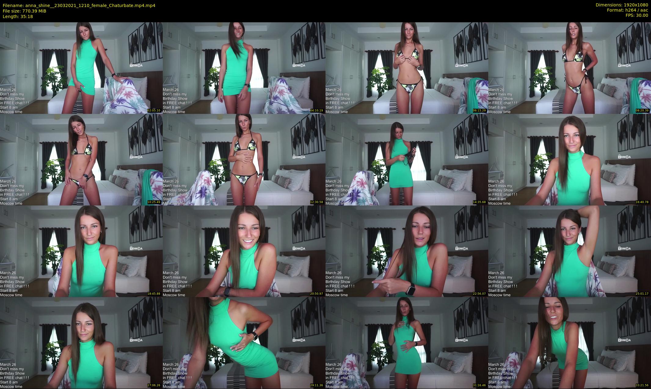 anna_shine_ — 36 minute Chaturbate female cam show recording, 1080p, Mar 23, 2021