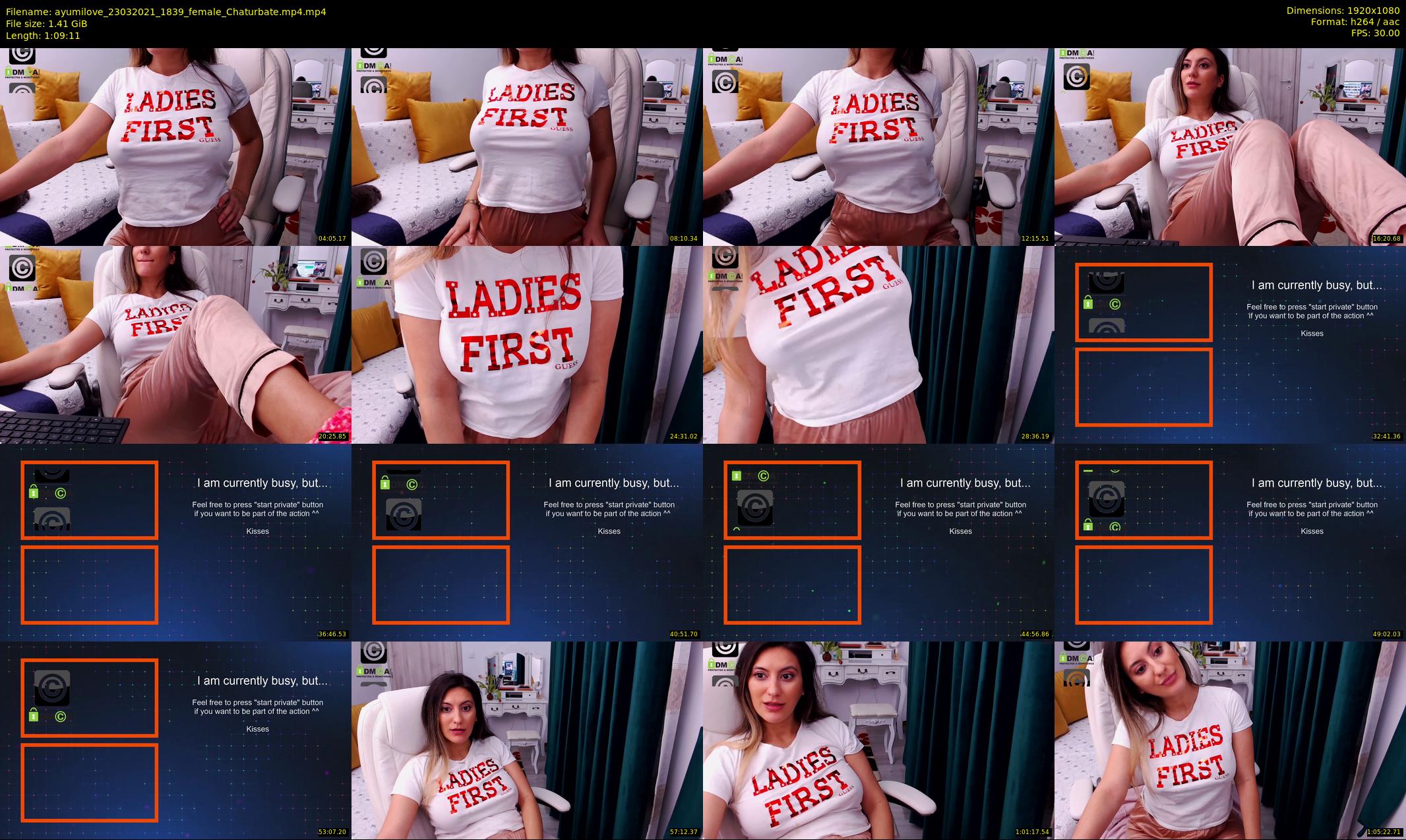 ayumilove — 70 minute Chaturbate female cam show recording, 1080p, Mar 23, 2021